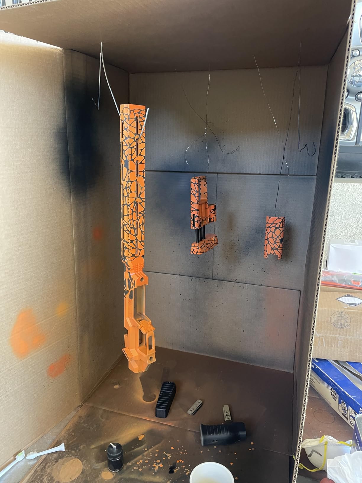 VEVOR Airbrush Kit, Air Brush Set Kit with 3.5L Air Storage Tank, Dual Fan Air Tank Compressor System with 0.3 mm Tip Airbrush, Holder, Color Mixing Wheel, Cleaning Brush Set, Art Nail Cookie Tattoo customer photo 1