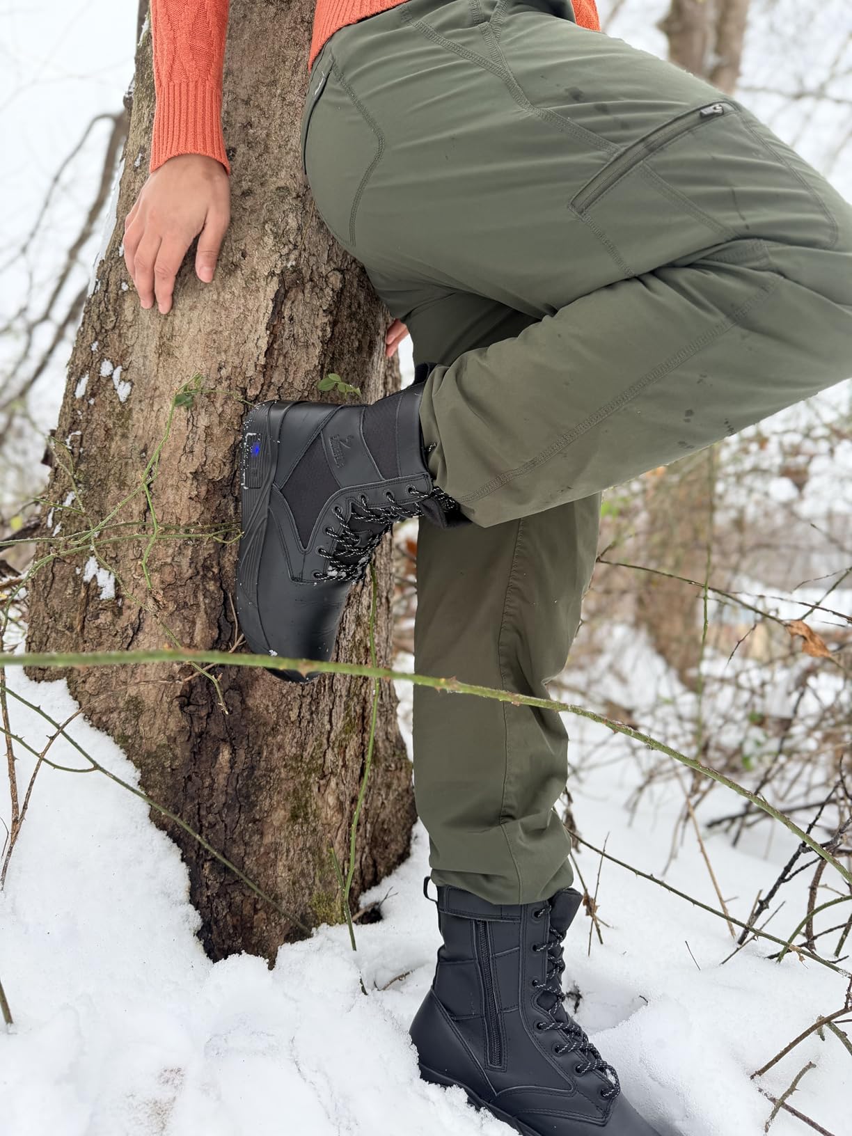 Soulsfeng Heated Boots for Men Women Futuraheat-X Winter Waterproof Warm Snow Boots Rechargeable Electric Heating Boots Foot Warmers customer photo 1