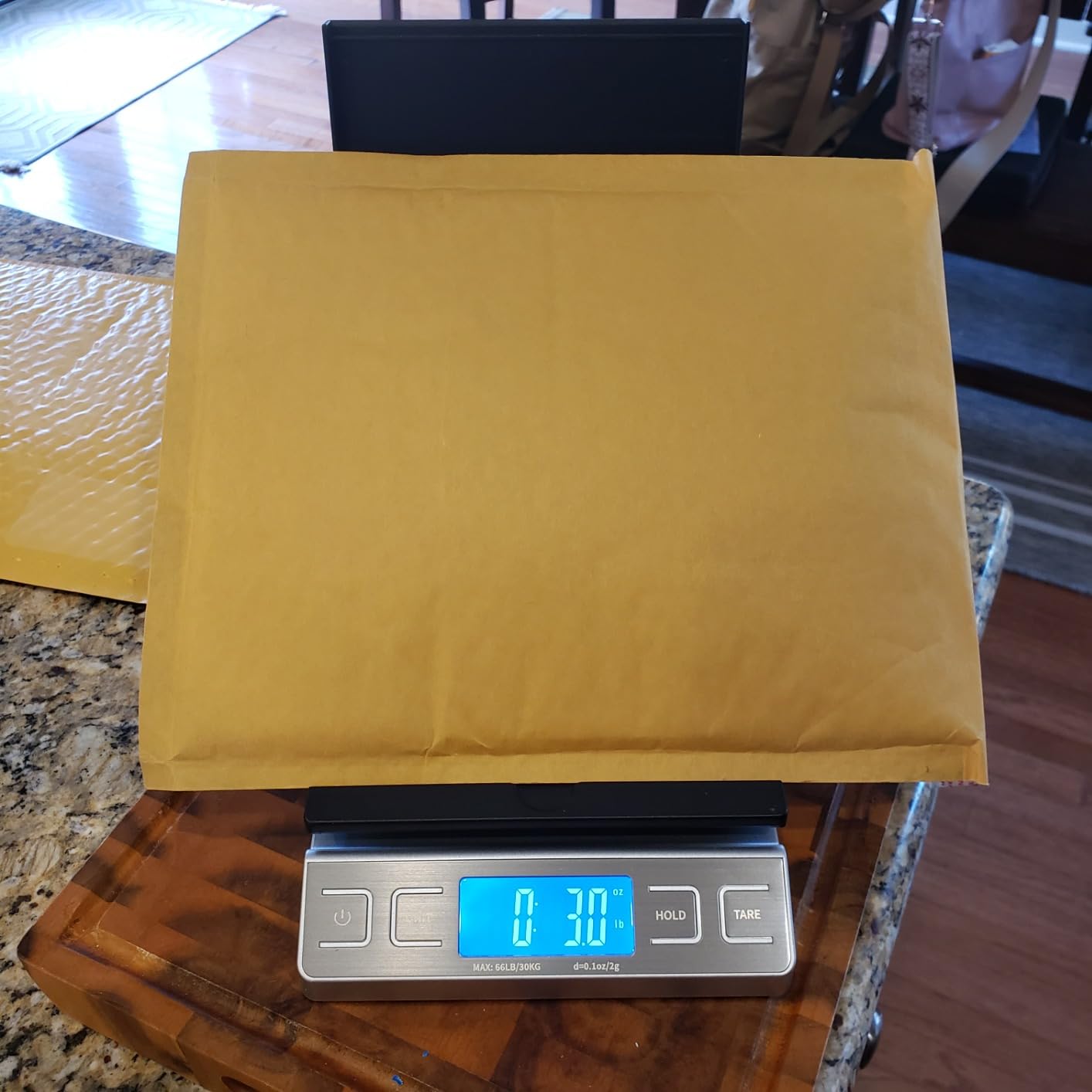 Digital Shipping Postal Scale, Mail Scale with Envelope Flip Holder, 66lb/0.1oz Postage Scale for Package, Small Business, Post Office, Hold&Tare Function, Battery&Type-C Charging Cable - Silver customer photo 2