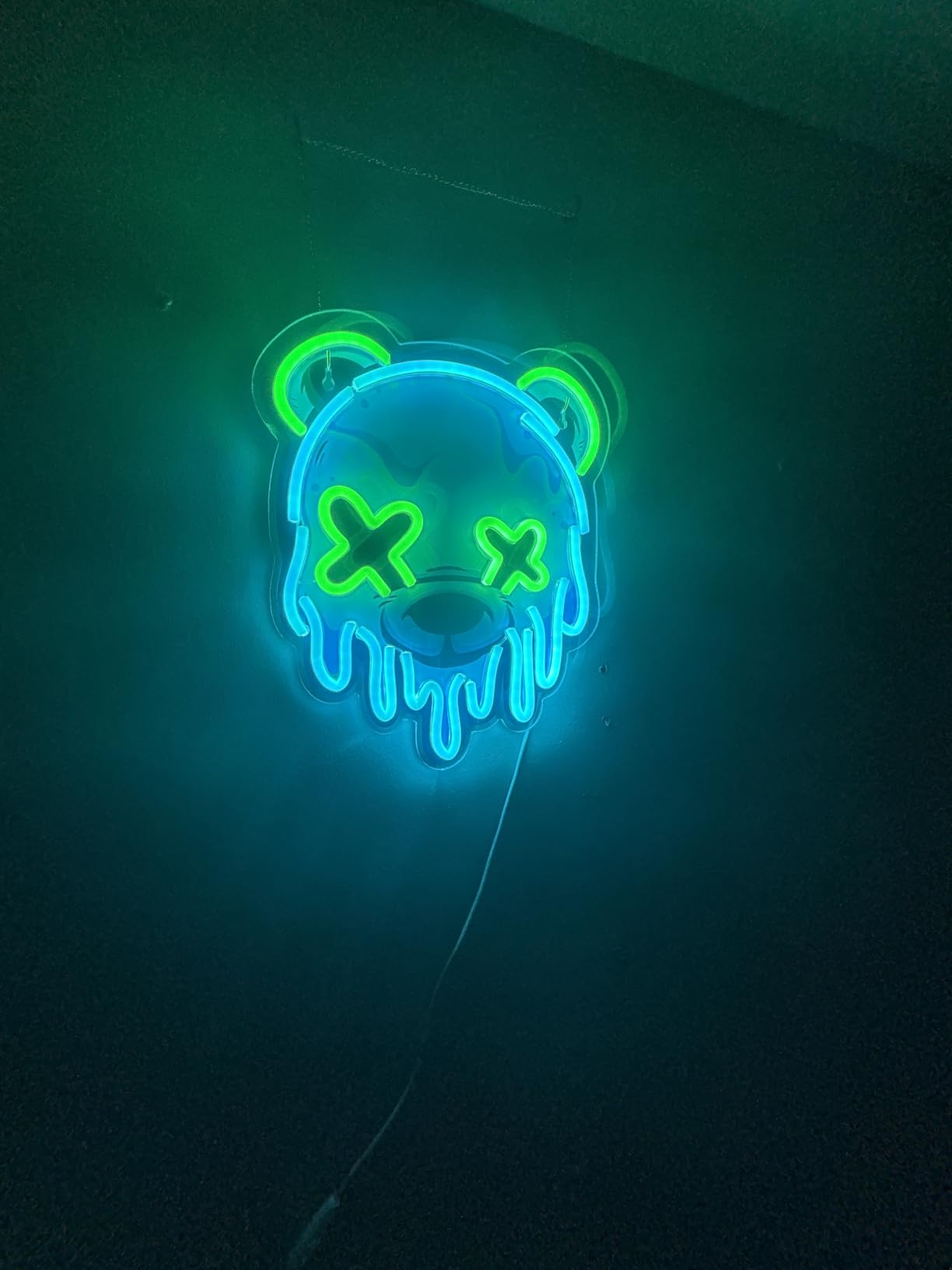 Ice Bear Neon Sign, Cool Led Sign for Wall Decor - Usb Powered, Adjustable Brightness Anime Bear Led Light for Bedroom, Bar, Pub, Party, Man Cave Decor, Unique Gift for Teenage Boys customer photo 1