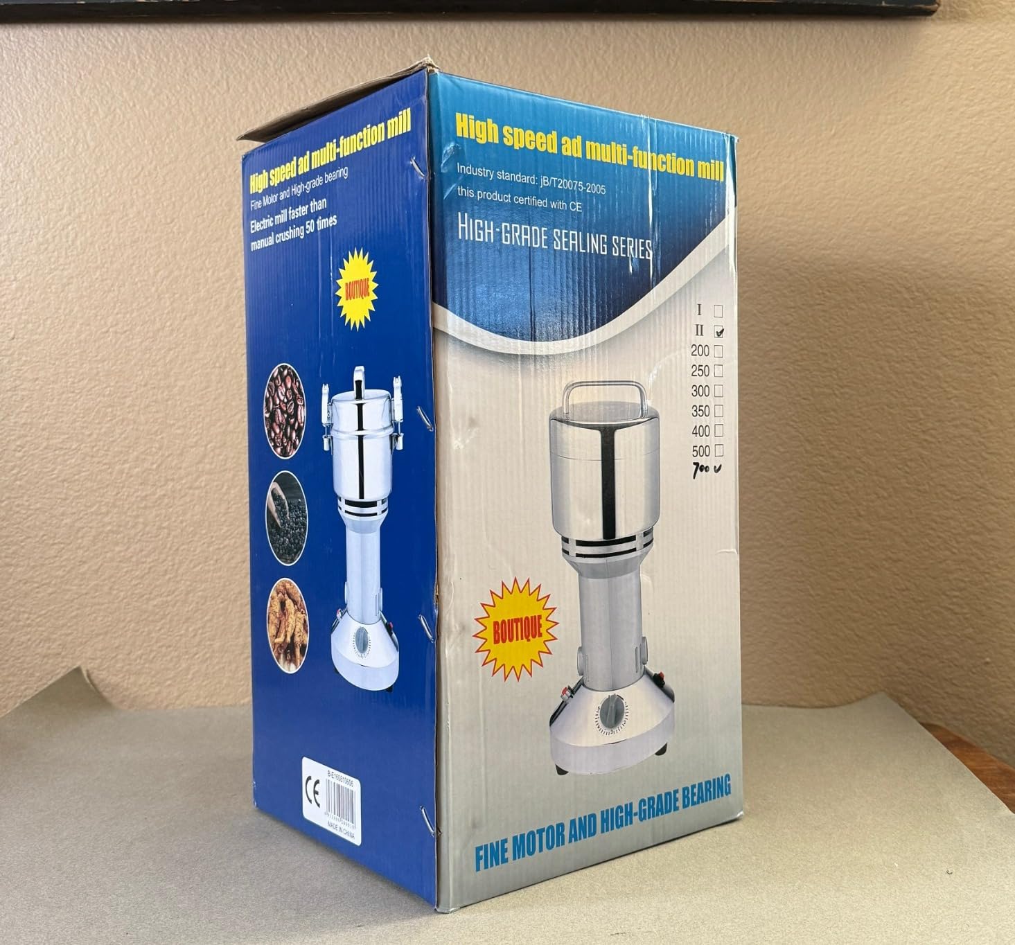 Grain Mill 750g, flour mill grinder for home, Electric Stainless Steel Grain Grinder for Wheat, Spices, coffee, Corn and Other Dry Food Grinders for Kitchen customer photo 2