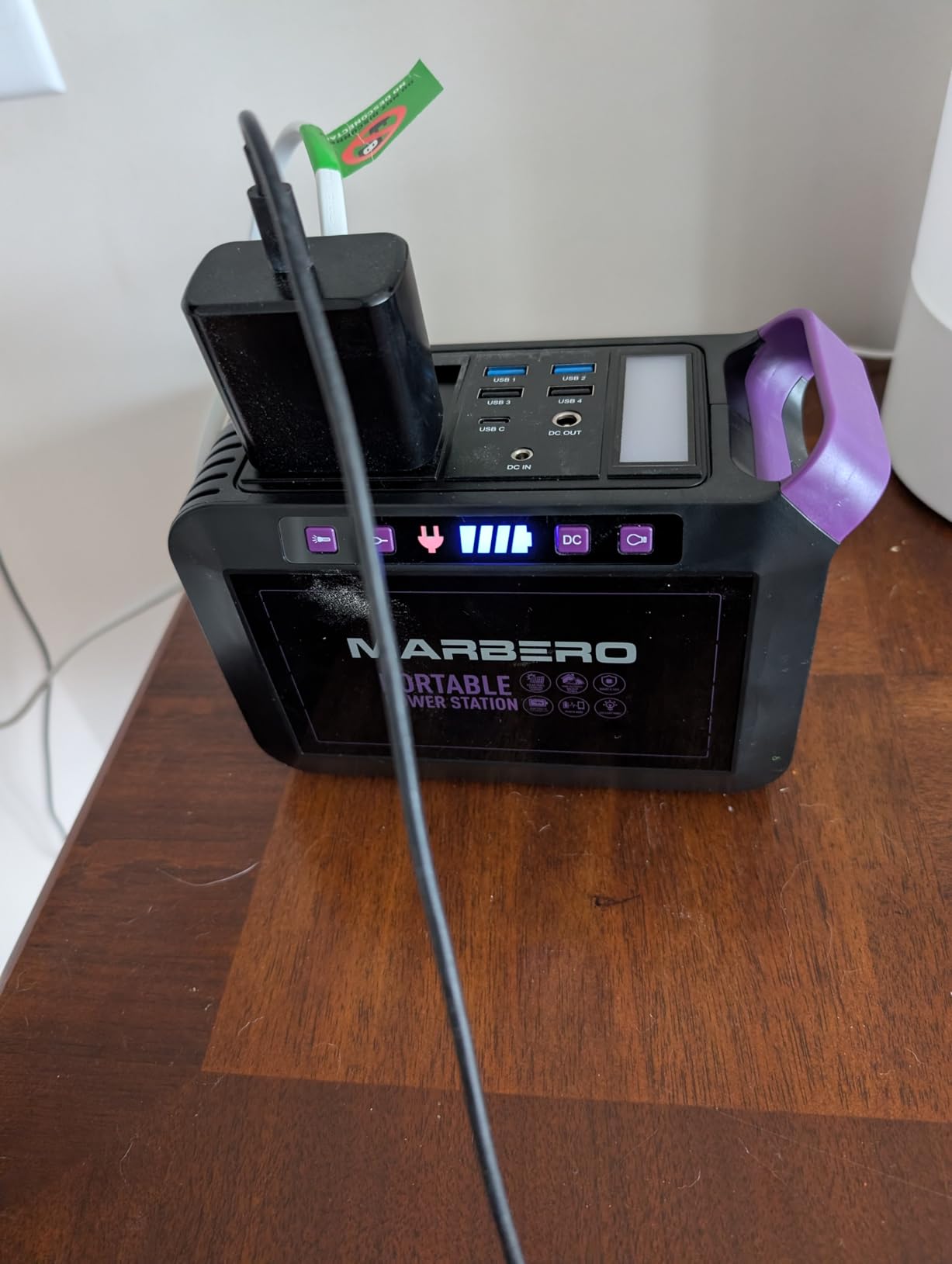 MARBERO 88.8Wh Solar Generator with 21W Solar Panel Included, Portable Power Station 80W 110V 120W Max for Camping Outdoor Hiking Fishing Emergency customer photo 2