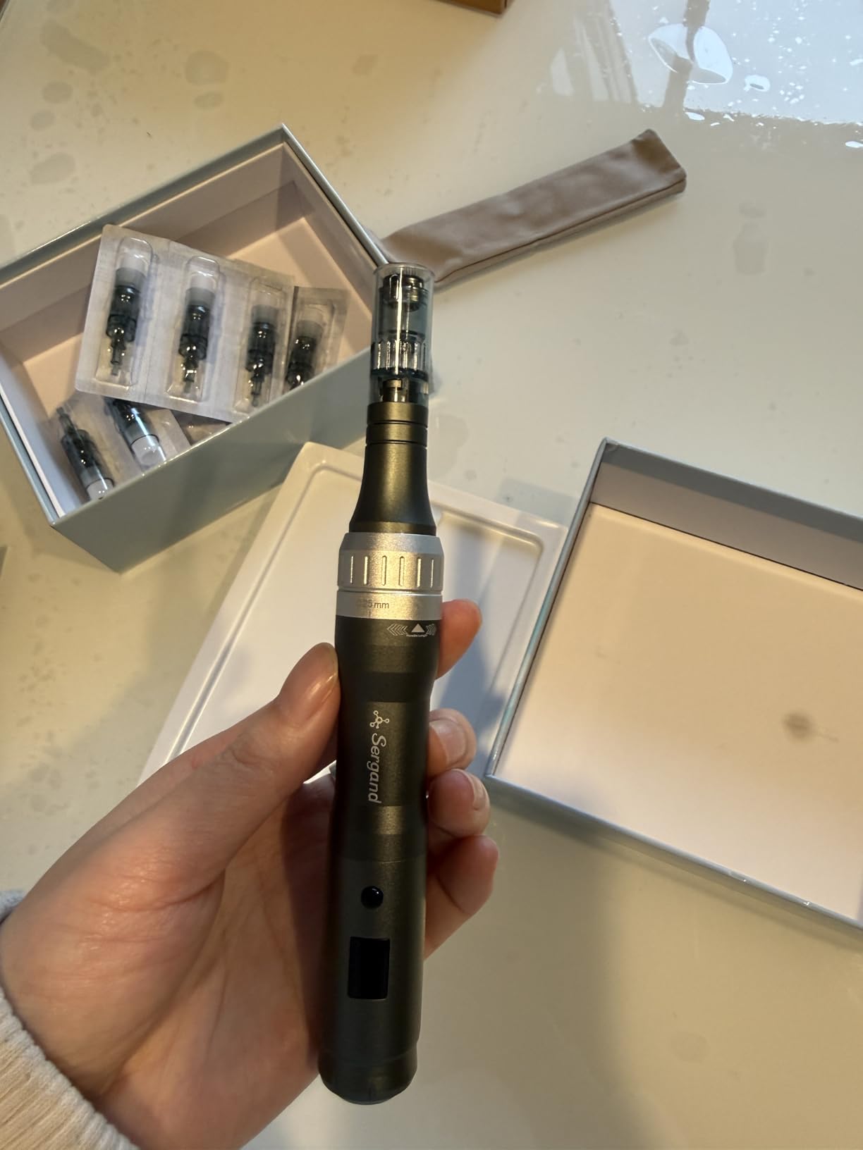 Microneedle Derma Roller Pen for Home Use - Microneedle Skin Care Tool for Men Women Home Use customer photo 2