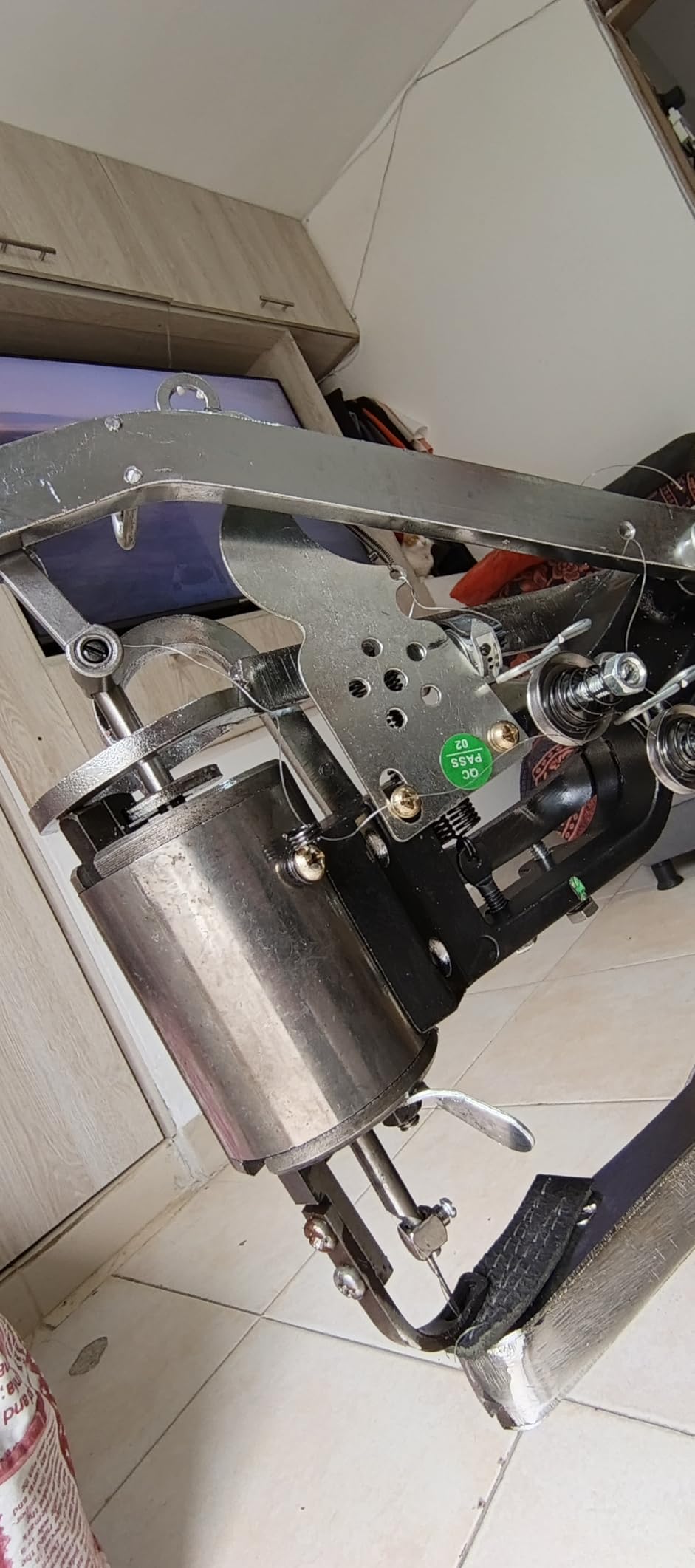 BEAMNOVA Leather Stitching Machine Cobbler Sewing Shoe Repair Tool Equipment Hand Heavy Duty Industrial with Needles Leather Craft Kit, Black customer photo 1