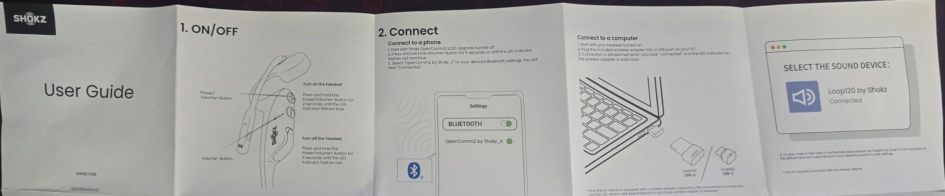 OpenComm2 2025 Upgrade - Open-Ear Bone Conduction Headphones, Wireless Bluetooth Headset with Noise Canceling Mic & Mute Button for Work Calls and Meetings, 16 Hour Talk Time for Mobile & PC - C120 customer photo 2