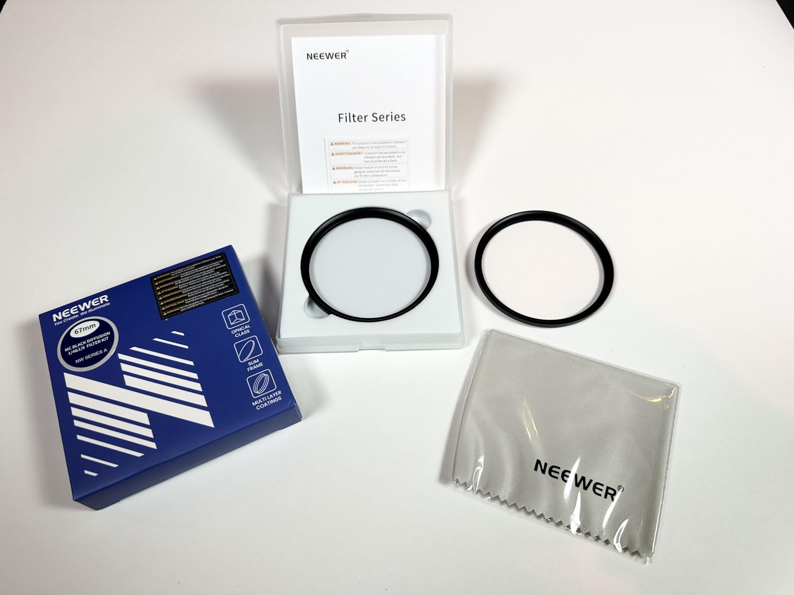 NEEWER 67mm Black Diffusion 1/4 Filter Dreamy Soft Cinematic Effect Filter Ultra Slim Water Repellent Scratch Resistant Optical Glass customer photo 1