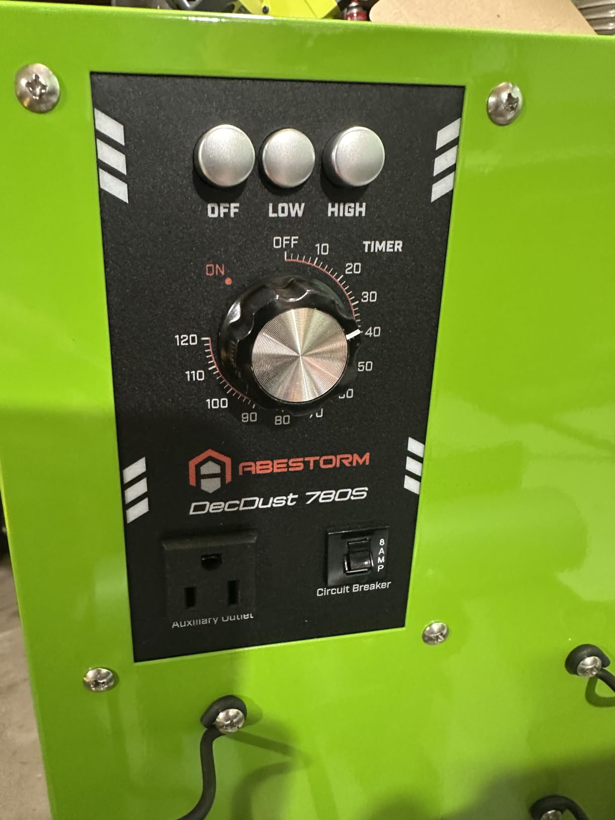 Abestorm Tabletop Dust Collector with Timer for Woodworking Shops customer photo 2