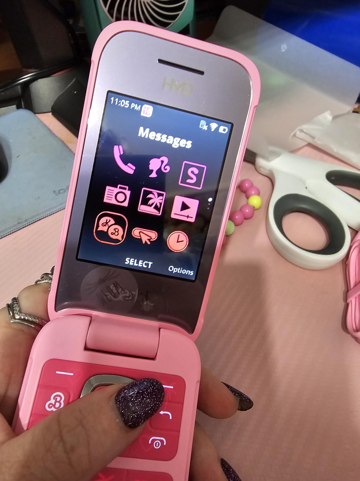 HMD Barbie | Flip | Unlocked | KaiOS | Power Pink | US Version customer photo 2