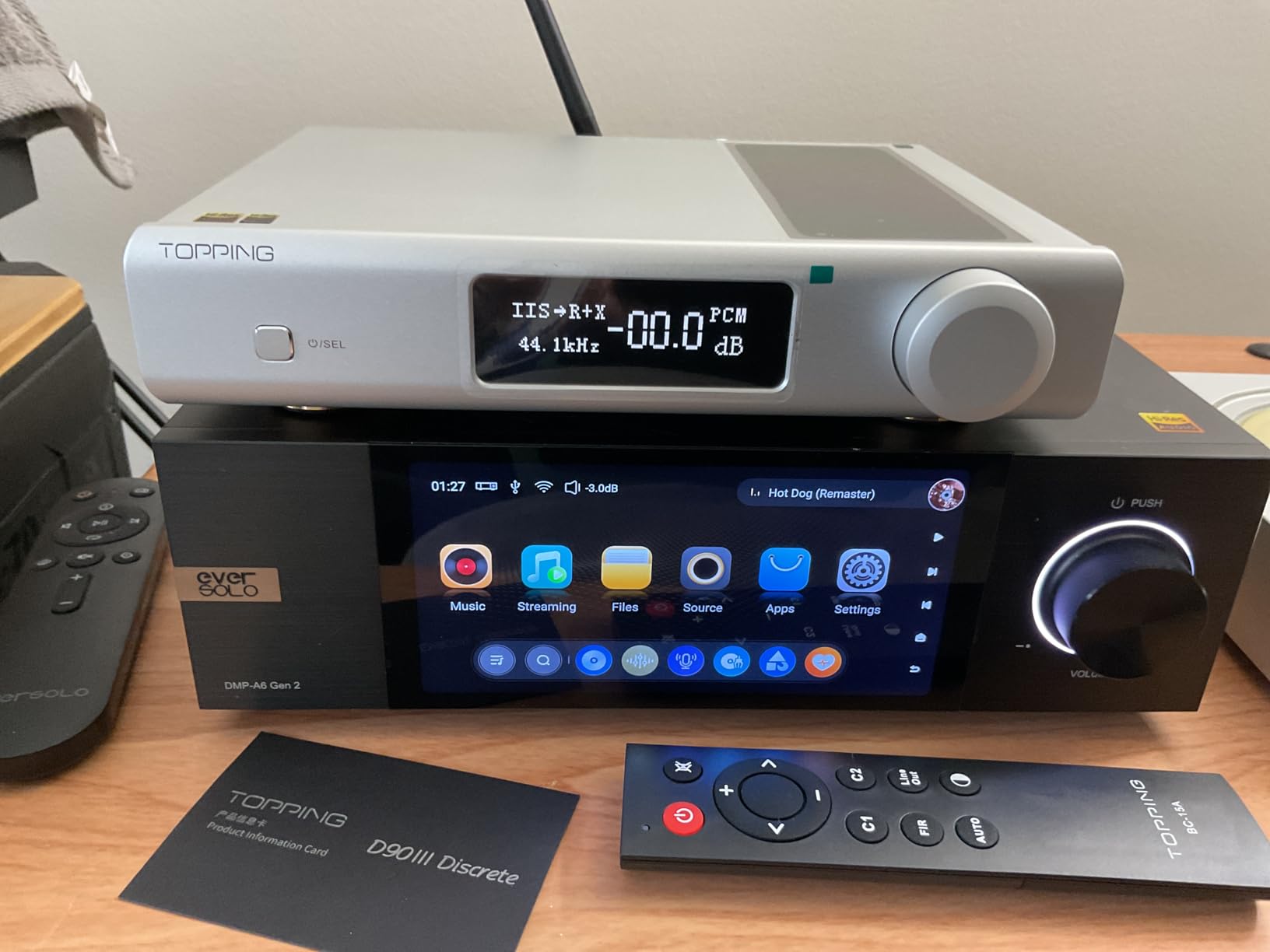 TOPPING D90 III Discrete Full Balance HiFi DAC with New PSRM Module, Bluetooth 5.1, PCM768kHz/32bit, DSD512, Ultra Low Jitter, 12V Trigger, USB/Coax/Opt/AES/IIS customer photo 1