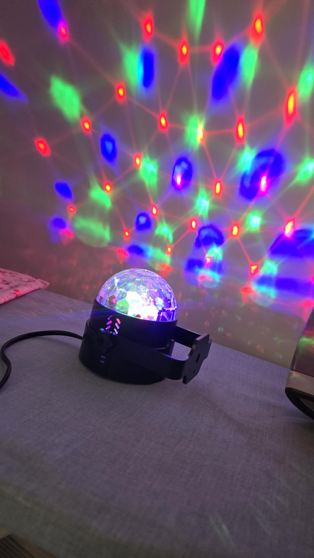 5 in 1 Dj Lights with Stand 5.9ft, Led Dj Par Light+Effect Strobe Light Disco Party Lights for Parties Indoor Sound Activated DMX Wireless Control Mobile Stage Lighting with Carry Bag (Black 1PC) customer photo 1