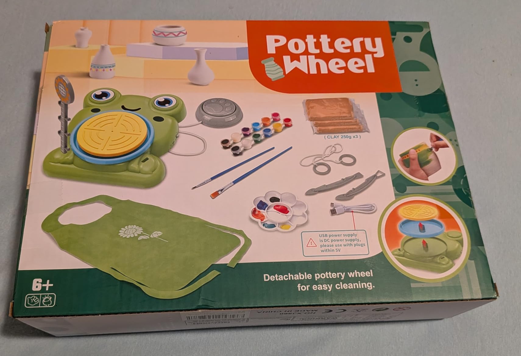 Pottery Wheel for Kids - Complete Art Supplies Arts & Crafts Kit, Crafts for Girls 8-12, Girls Boy Toys Birthday Halloween Christmas Gift for Kids Ages 6 7 8 9 10 11 12+, (Snail) customer photo 2