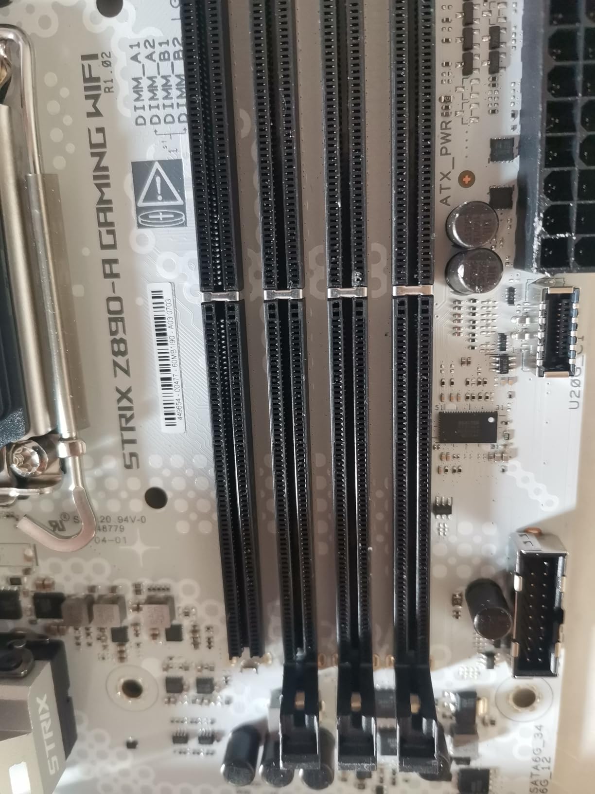 ASUS ROG STRIX Z890-A GAMING WIFI Z890 LGA 1851 ATX motherboard, Intel Core Ultra Series 2 Ready, Advanced AI PC-ready, 16+2+1+2 stages, DDR5, WiFi 7, 2.5G, 5x M.2, Thunderbolt 4, USB Type-C, AI OC customer photo 1