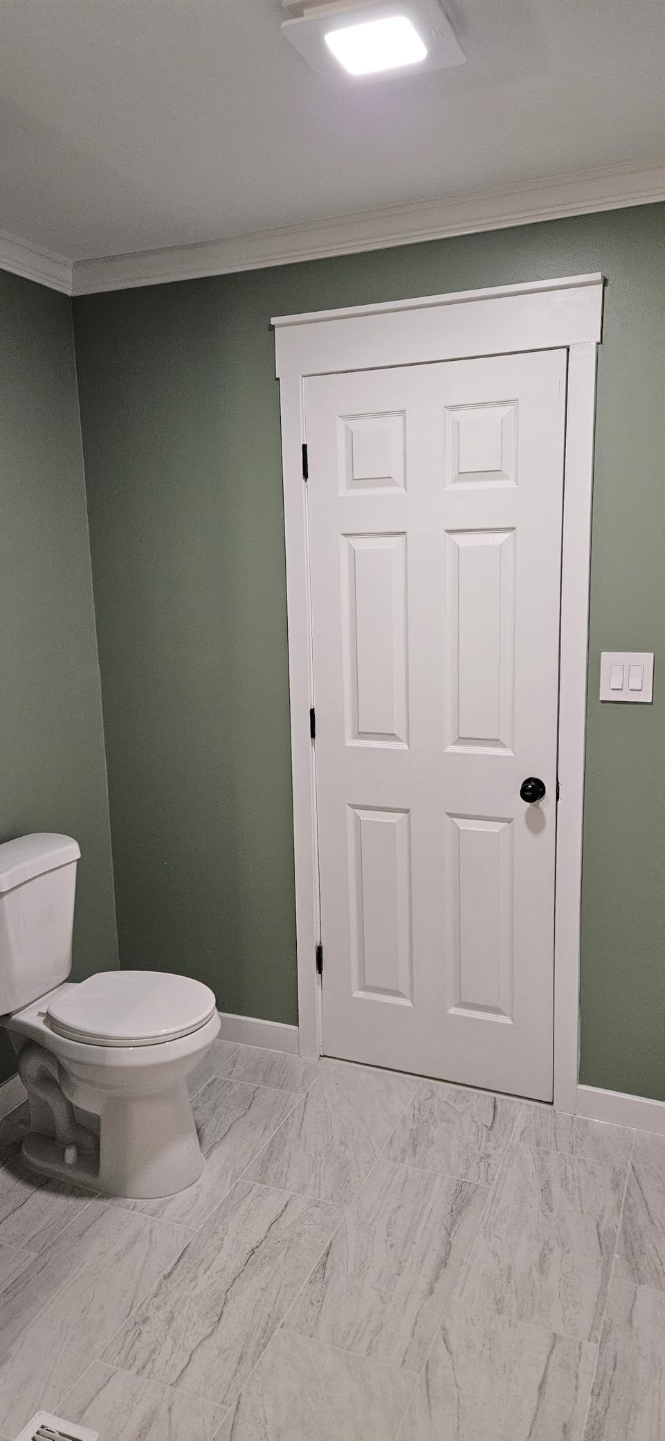 Broan-NuTone Bathroom Exhaust Fan with LED light - Easy Retrofit Without Attic Access, Quiet 1.5 Sones, 80 CFM ENERGY STAR Certified customer photo 1