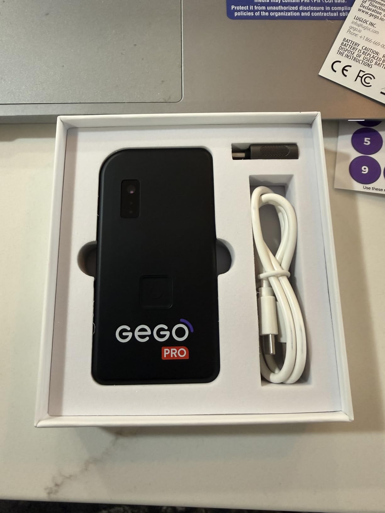 GEGO PRO - GPS Luggage Tracker Designed for Travel, Real-Time Global Tracking for Bags & Gear, Bag-Opening Alert, Worldwide Coverage, 4G LTE Connectivity, Unlimited Range customer photo 1