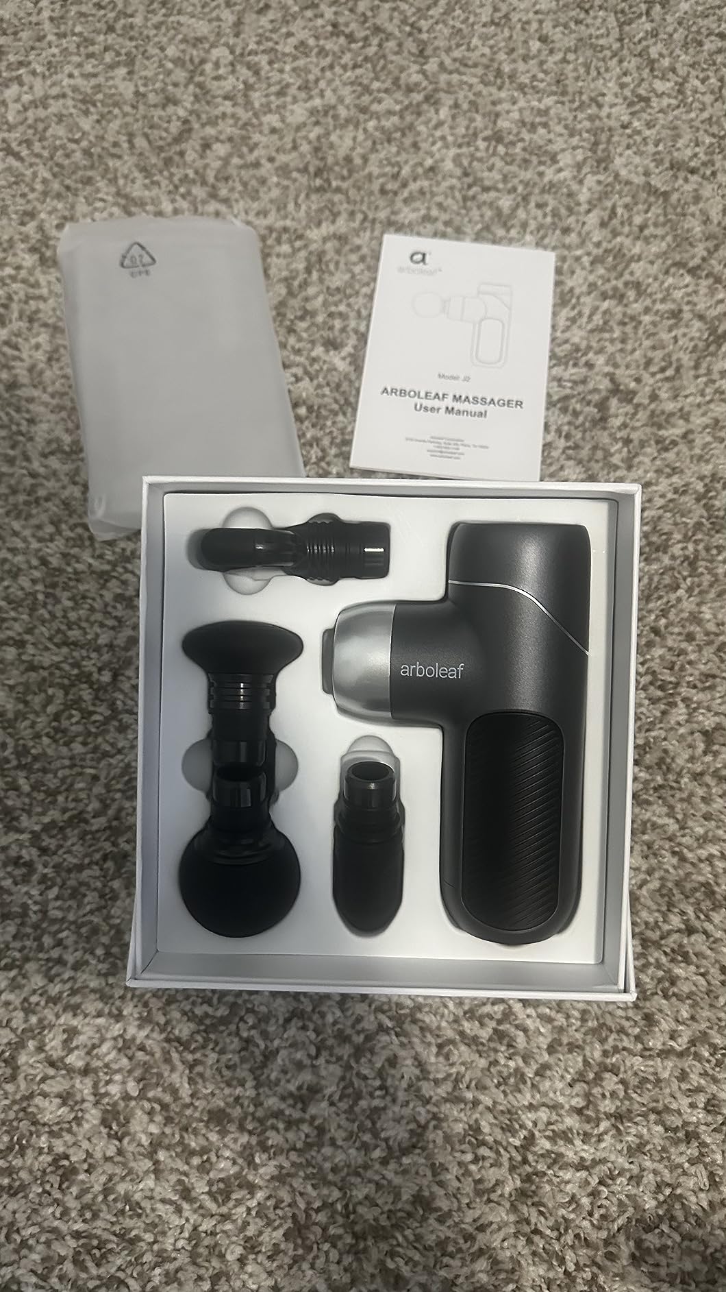 arboleaf Mini Massage Gun Deep Tissue, Percussion Muscle Massager for Back Pain Relief, Portable Small Travel Size, Quiet Massager customer photo 1