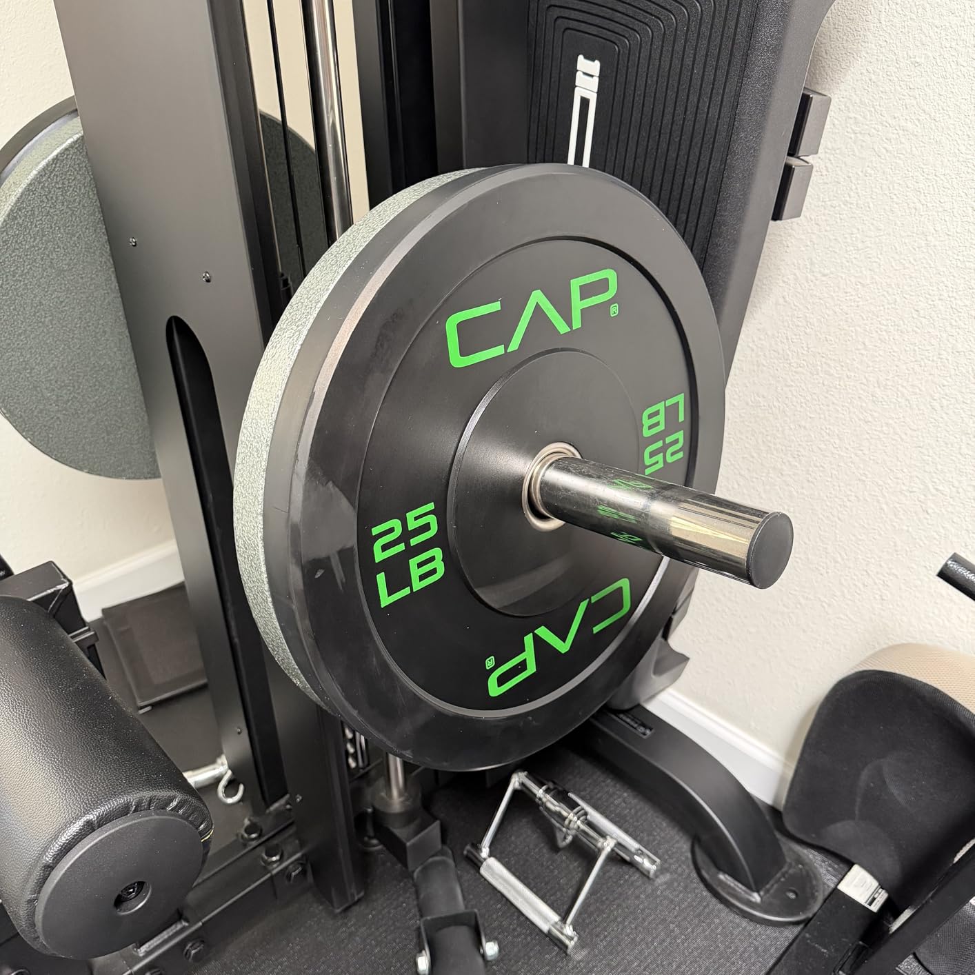 CAP 2-inch Olympic Bumper Plate Weight Set | 100-370 lbs | Multiple Colors | Storage Rack Optional customer photo 2