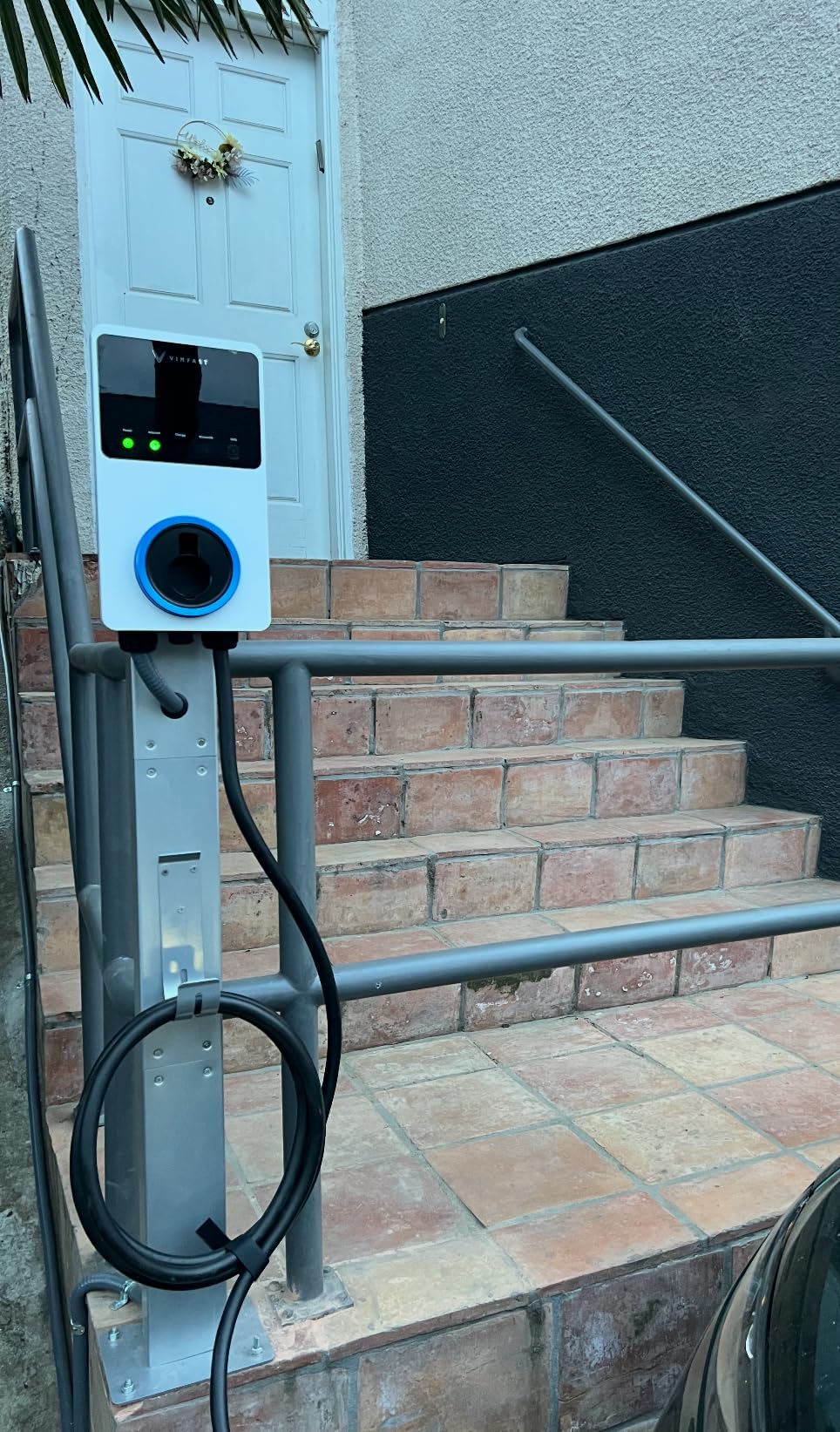 Tesla Charger Pedestal Outdoor, EV Charger Stand with Holder for for EV Charger, Tesla Pedesta for Telsa Gen 3, Tesla Mobile Connector & J1772 Wallbox Charger customer photo 1