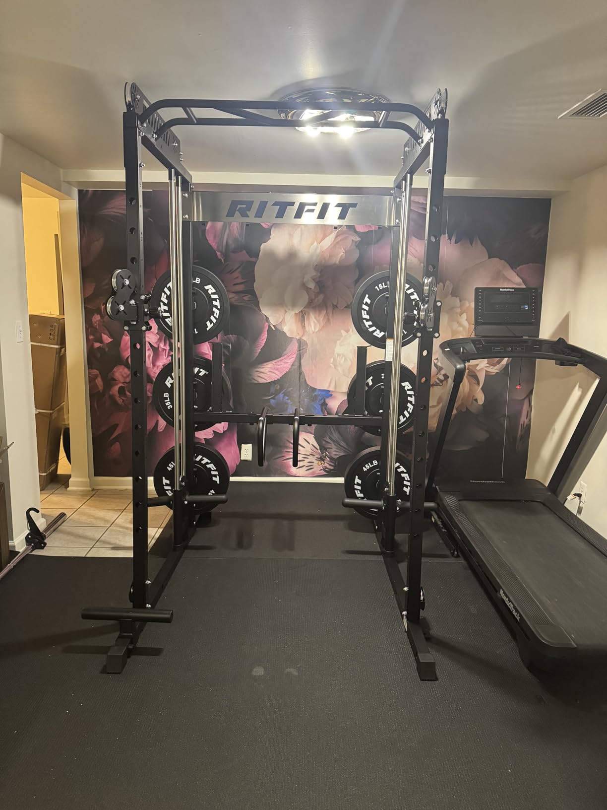RitFit M1 Pro Smith Machine with Cable Crossover System, Multi-Function Squat Rack Power Cage for Home Gym customer photo 1