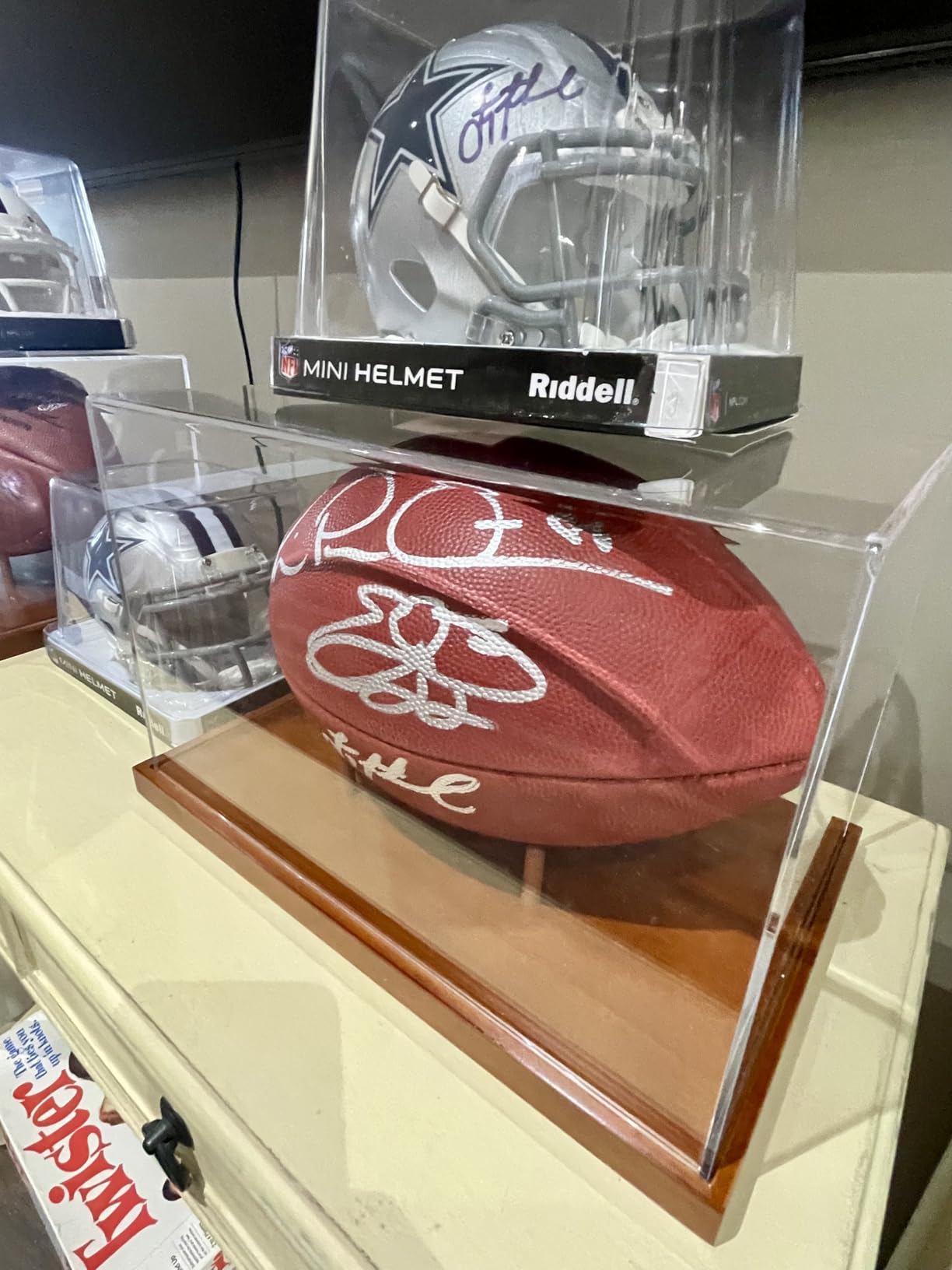 JupDec Jersey Frame Display Case, Large Clear Acrylic Shadow Box with UV Protection for Baseball Basketball Football Soccer Hockey shirts, Wall Mount Wooden Showcase, Idea Gift for Sports fans, 1 pack customer photo 2