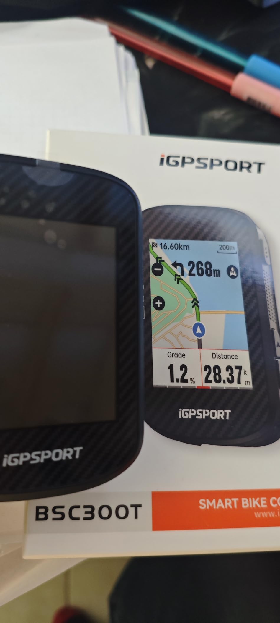 iGPSPORT BSC300T Wireless Bike Computer GPS, Touchscreen Offline MAP Navigation Off Course Warning Compatible with Insta 360, for Ebike Road Bike MTB customer photo 2
