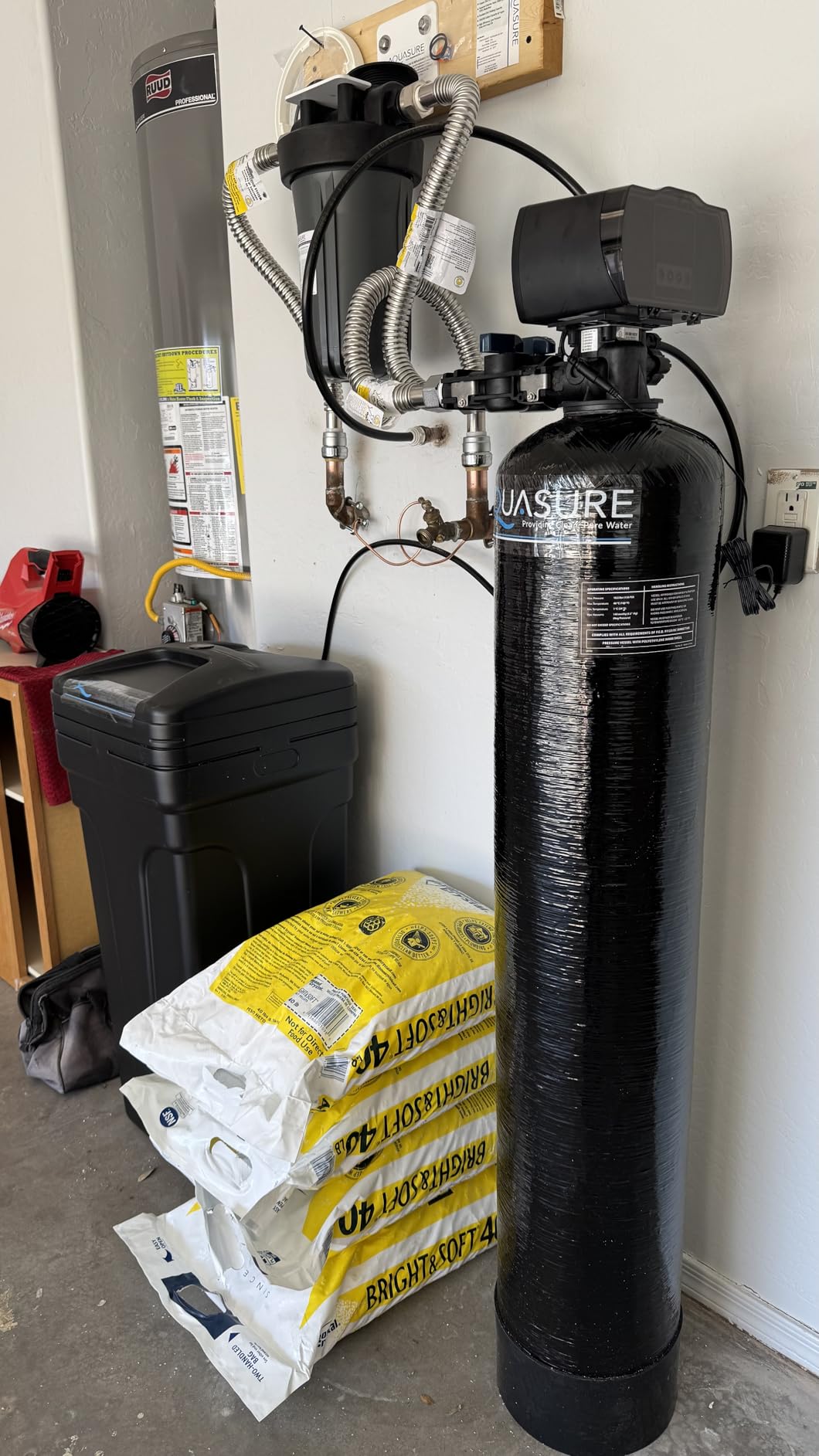 Aquasure Harmony Series 50,000 Grains Whole House Water Softener with High Performance Automatic Digital Metered Control Head with Pre-Filter customer photo 1