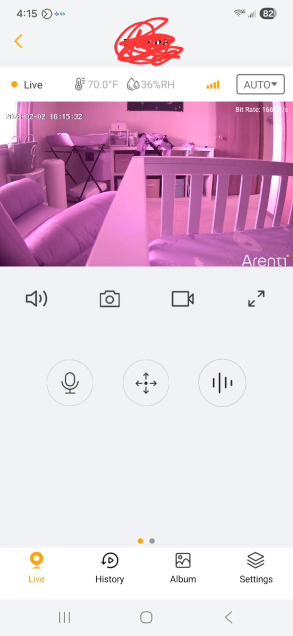 ARENTI Baby Monitor with 2 Cameras, 2K/3MP WiFi 6 Camera and Audio, 5-inch Wireless Screen, Smartphone App, Super Night Vision, Crying Detection, Auto Tracking, Temp&Humidity Sensor (D3 Set) customer photo 1