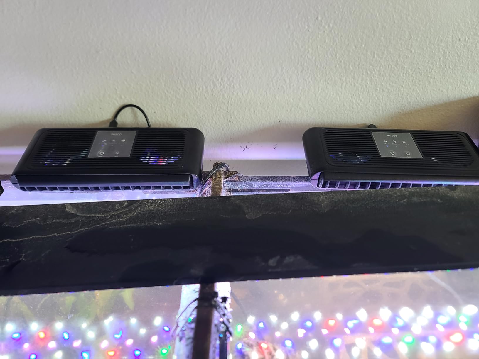 PAIZOO Aquarium Chiller Fan, Ultra-Quiet Fish Tank Cooling Fans, 3 Speed Modes Aquarium Cooler, Water Chiller for Axolotl Tank Accessories Freshwater Saltwater Tanks, 6.4W customer photo 1