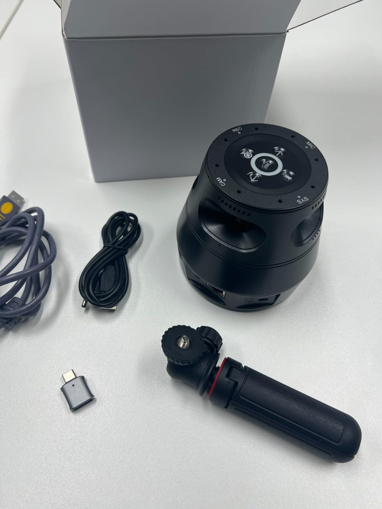 360 Conference Camera, Immersive Video Conference Experience, Both Overall and Speakers' Close-up View, Conference Room Webcam 1080P for Small/Mid-Size Rooms, Micro SD Slot Equipped customer photo 2