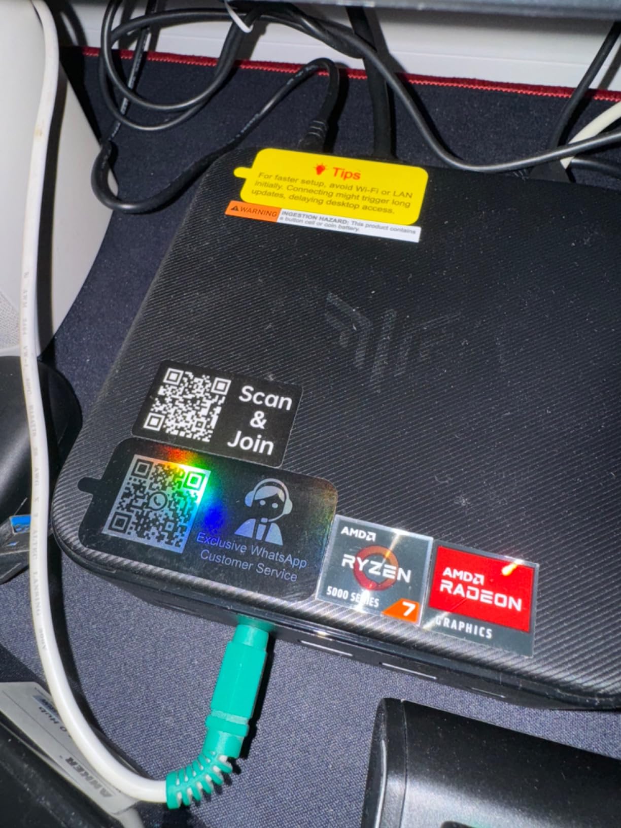 KAMRUI E3B Mini PC with AMD Ryzen 5 7430U (Beat 5500U, up to 4.3GHz), 16GB DDR4 512GB M.2 SSD Mini Computer, Mini Gaming PC with USB Type-C Supports Triple 4K Display, WiFi 6, BT 5.2 customer photo 2