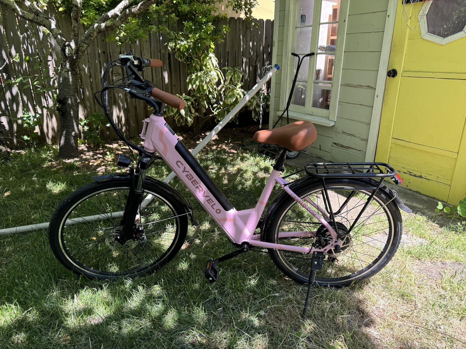 Cybervelo 1000 Peak Electric Bike for Adults,up 80 Miles Removable Battery Ebike, 26
