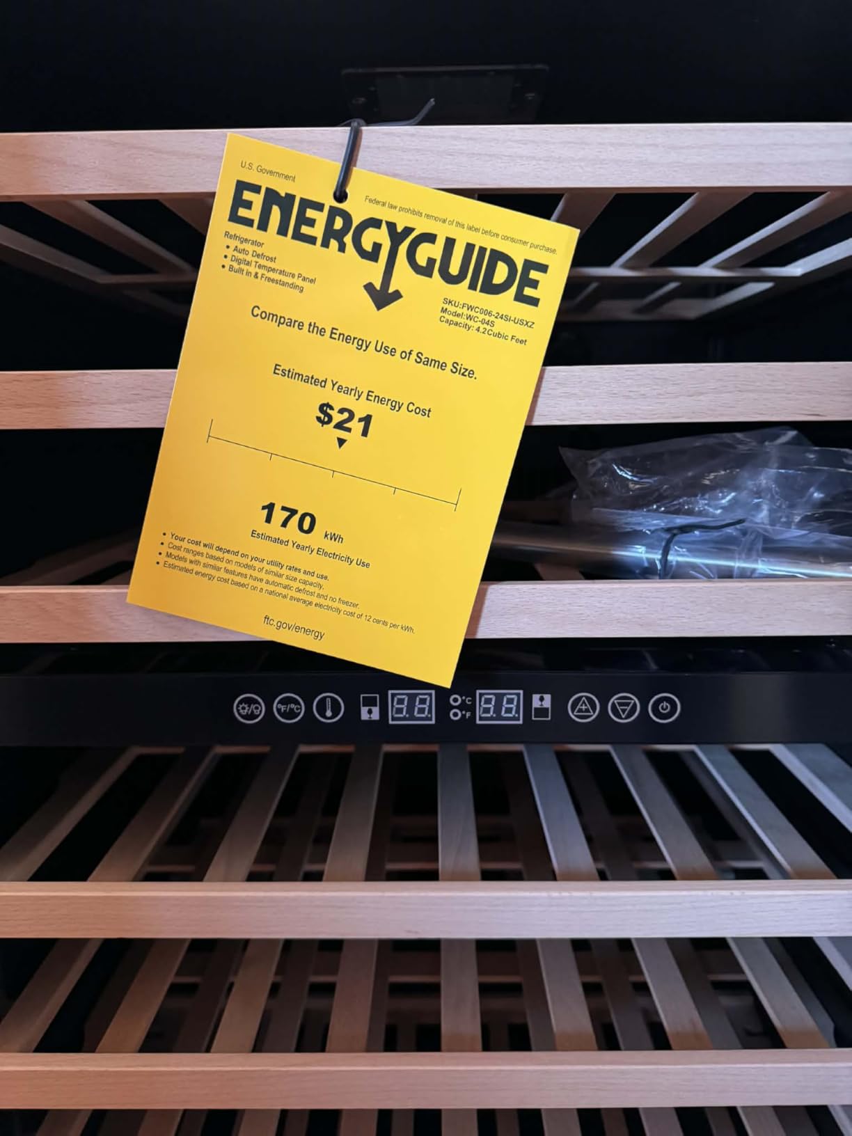 15 Inch Dual Zone Wine Fridge, 30 Bottles Under Counter Wine Cooler Refrigerator with Double-Layer Glass Door for Home Office Bar, Built-in Wine Refrigerator with Security Lock, 40-65°F customer photo 1