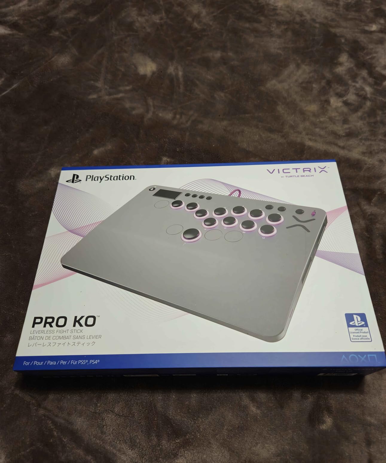 Turtle Beach Victrix Pro KO Leverless All Button Fight Stick for PlayStation 5, Officially Licensed PS5|PS4, Windows 10/11 PC, Customizable eSports Tournament Ready Controller, Arcade Controller, Gray customer photo 2