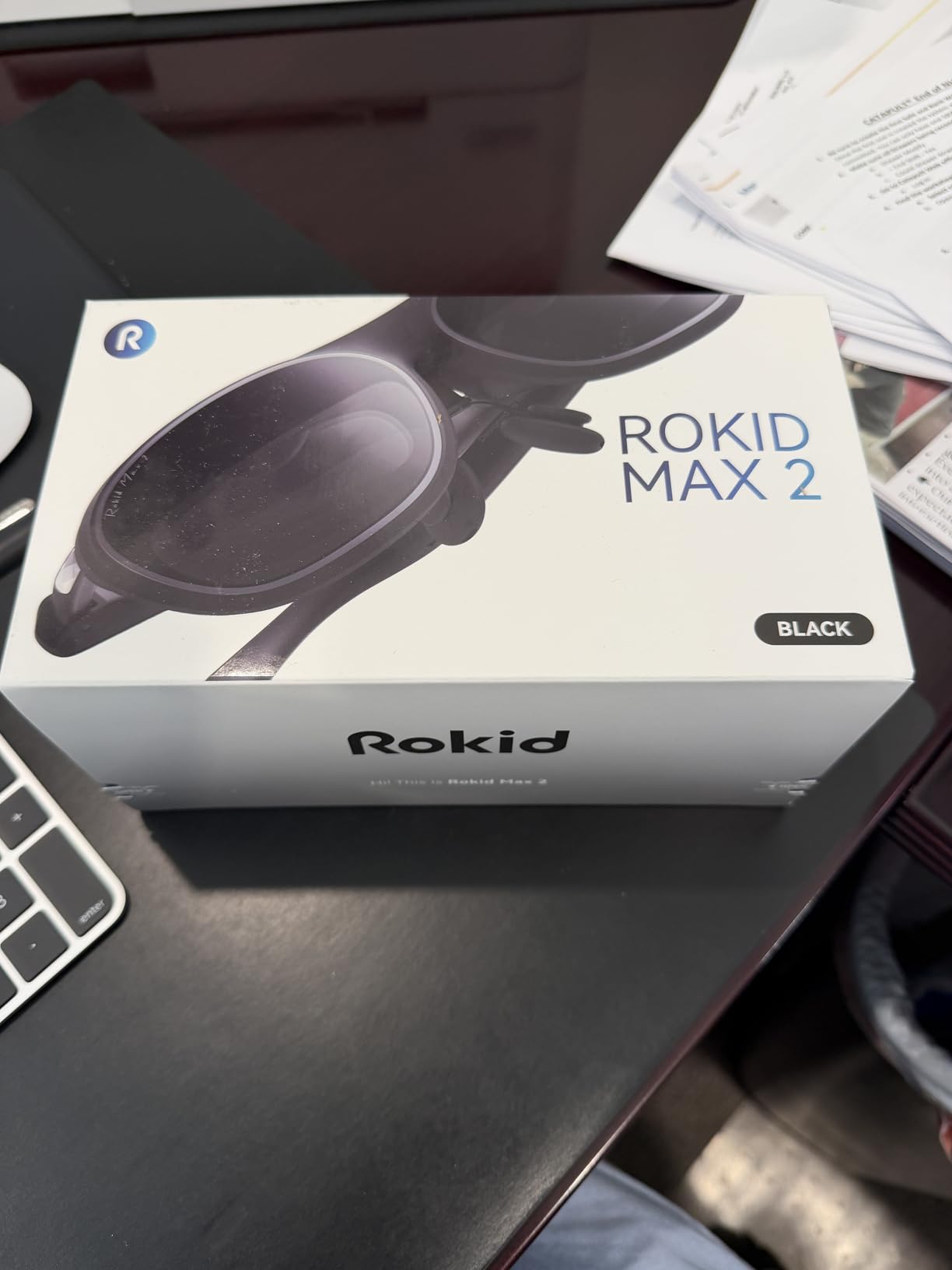 Rokid Max 2 AR Glasses Black, 215 inch Micro-OLED Display, 50° FOV, 600 Nits Brightness customer photo 2