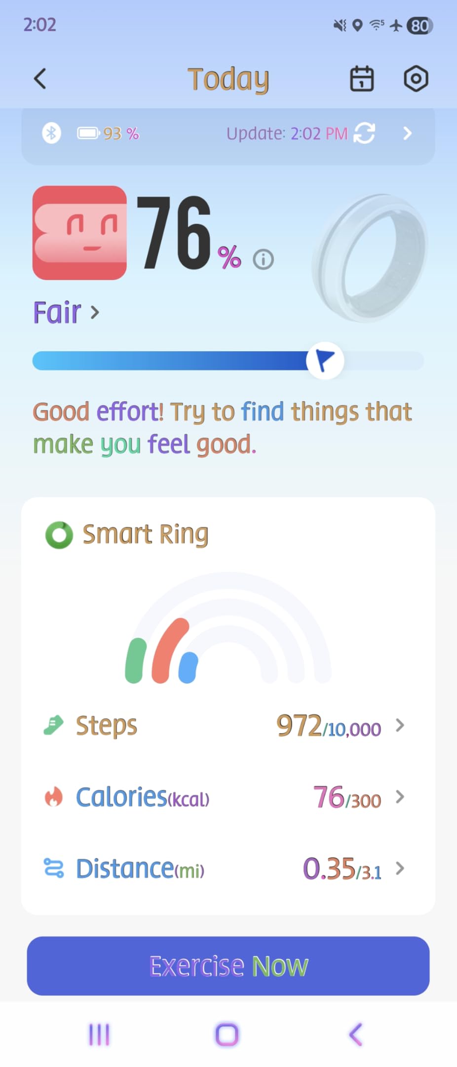 RENPHO Lynx Smart Ring-All Day Sleep & Activity Tracking, Includes Charging Case, Gifts for Men, 7-Day Battery Life, Subscription-Free App for iOS & Android, Size Before You Buy (Silver, Size 8) customer photo 1