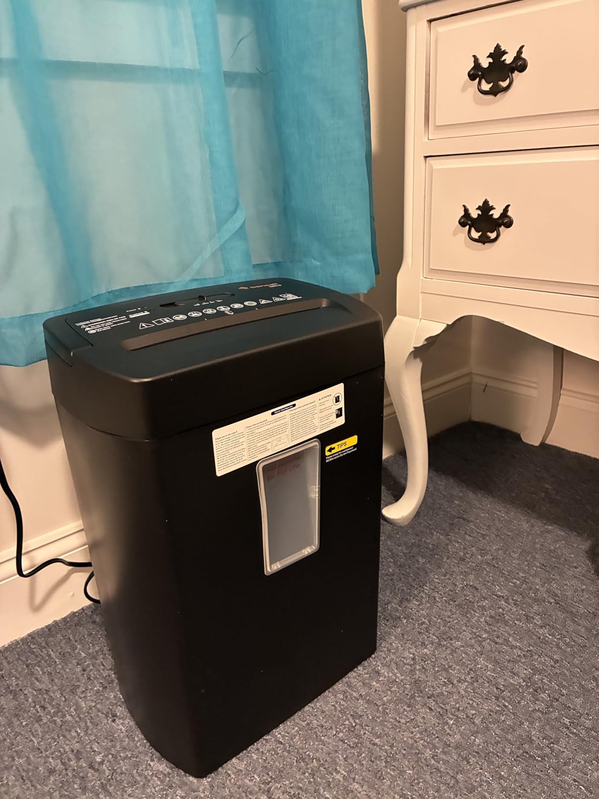 Bonsaii Paper Shredder, 10-Sheet Home Office Shredders, Micro Cut Home Use Paper Shredder with 5.5 Gallons/P-4 High Security/5 Minutes/Shred Card,Staple,Clips (C275-B) customer photo 2