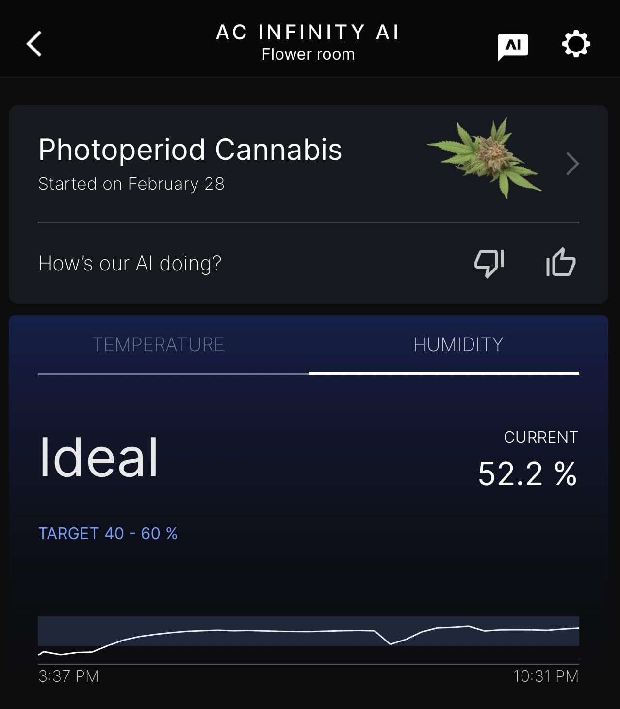 AC Infinity Controller AI+ Environmental Controller, Dynamic AI Controls Grow Devices, Insights Alerts Data Analysis w/ WiFi App, Programmable Dual-Zone VPD Temperature Humidity Automations customer photo 1