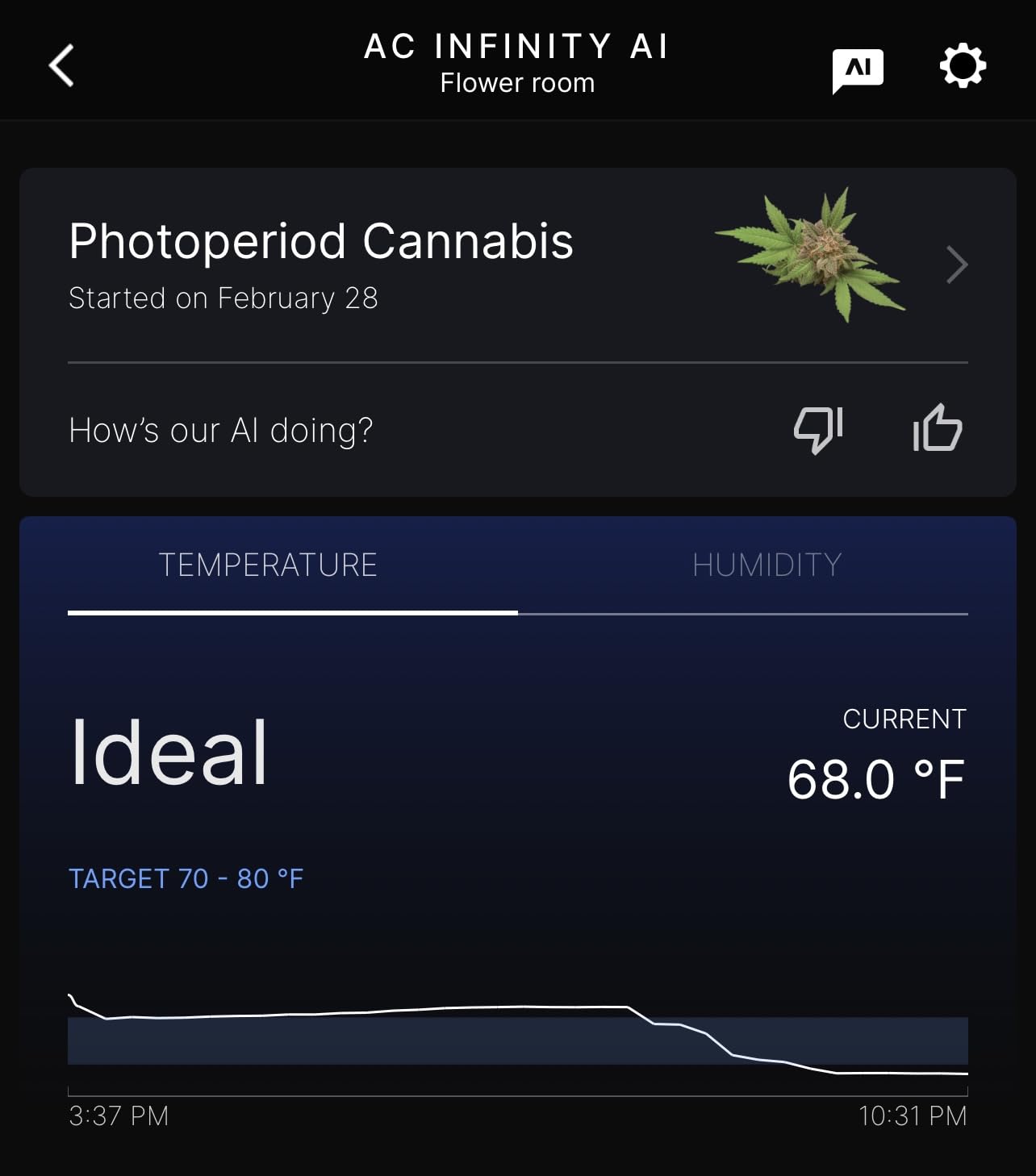 AC Infinity Controller AI+ Environmental Controller, Dynamic AI Controls Grow Devices, Insights Alerts Data Analysis w/ WiFi App, Programmable Dual-Zone VPD Temperature Humidity Automations customer photo 2