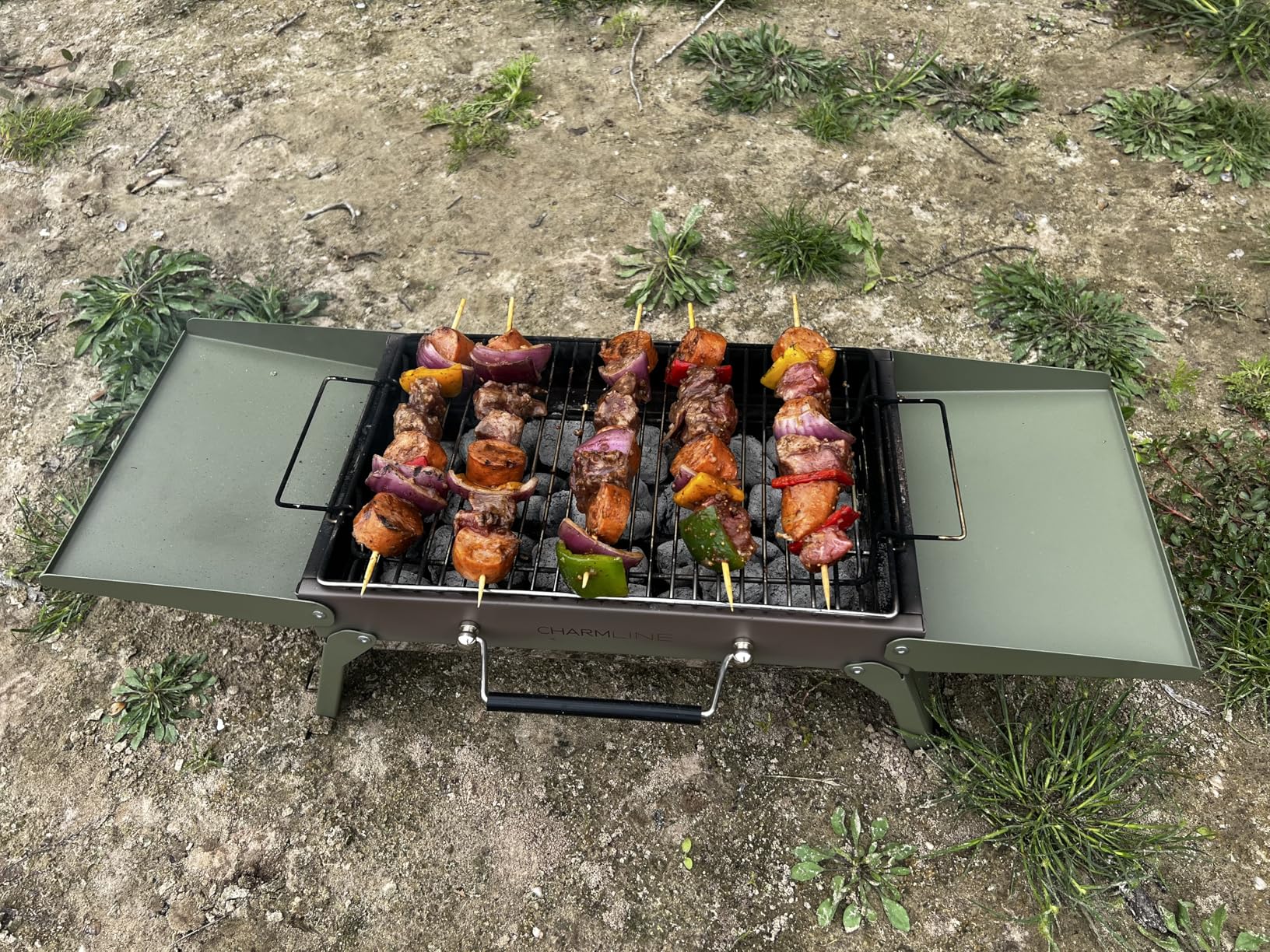 Charmline 14x9inch Foldable Portable Grill Charcoal for Camping, Picnics, Gardens and Beach Parties customer photo 1