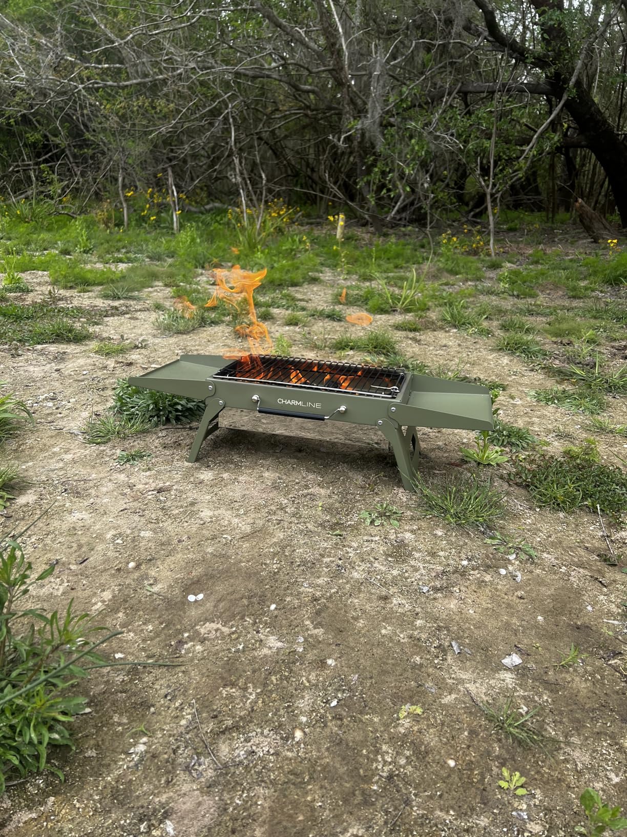 Charmline 14x9inch Foldable Portable Grill Charcoal for Camping, Picnics, Gardens and Beach Parties customer photo 2