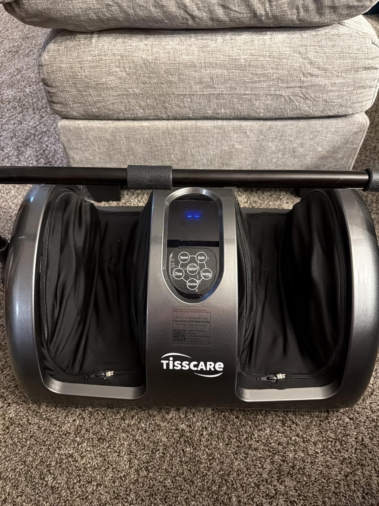 TISSCARE Shiatsu Foot Massager with Heat, FSA Eligible HSA Foot Massager for Plantar Fasciitis, Neuropathy, Circulation and Pain Relief, Massage Feet at Home/Office, Gift for Men and Women customer photo 2