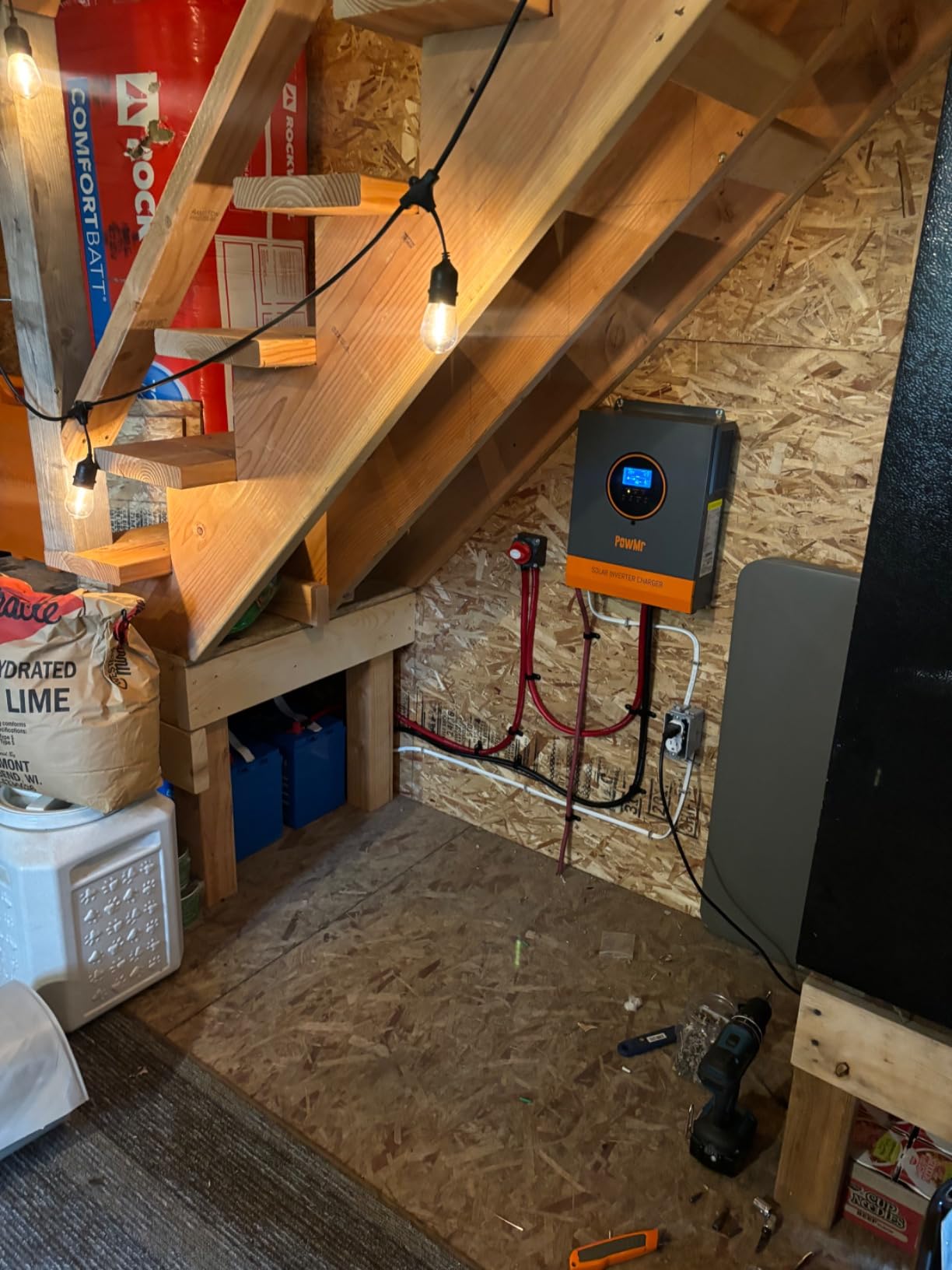 PowMr 5000W Hybrid Solar Inverter 48VDC to 110V/220VAC, 5kW Off-Grid w/Built-in 120A MPPT Charge Controller, Pure Sine Wave Inverter for 48V Lead-Acid and Lithium Battery, Peak Power:15000W customer photo 1