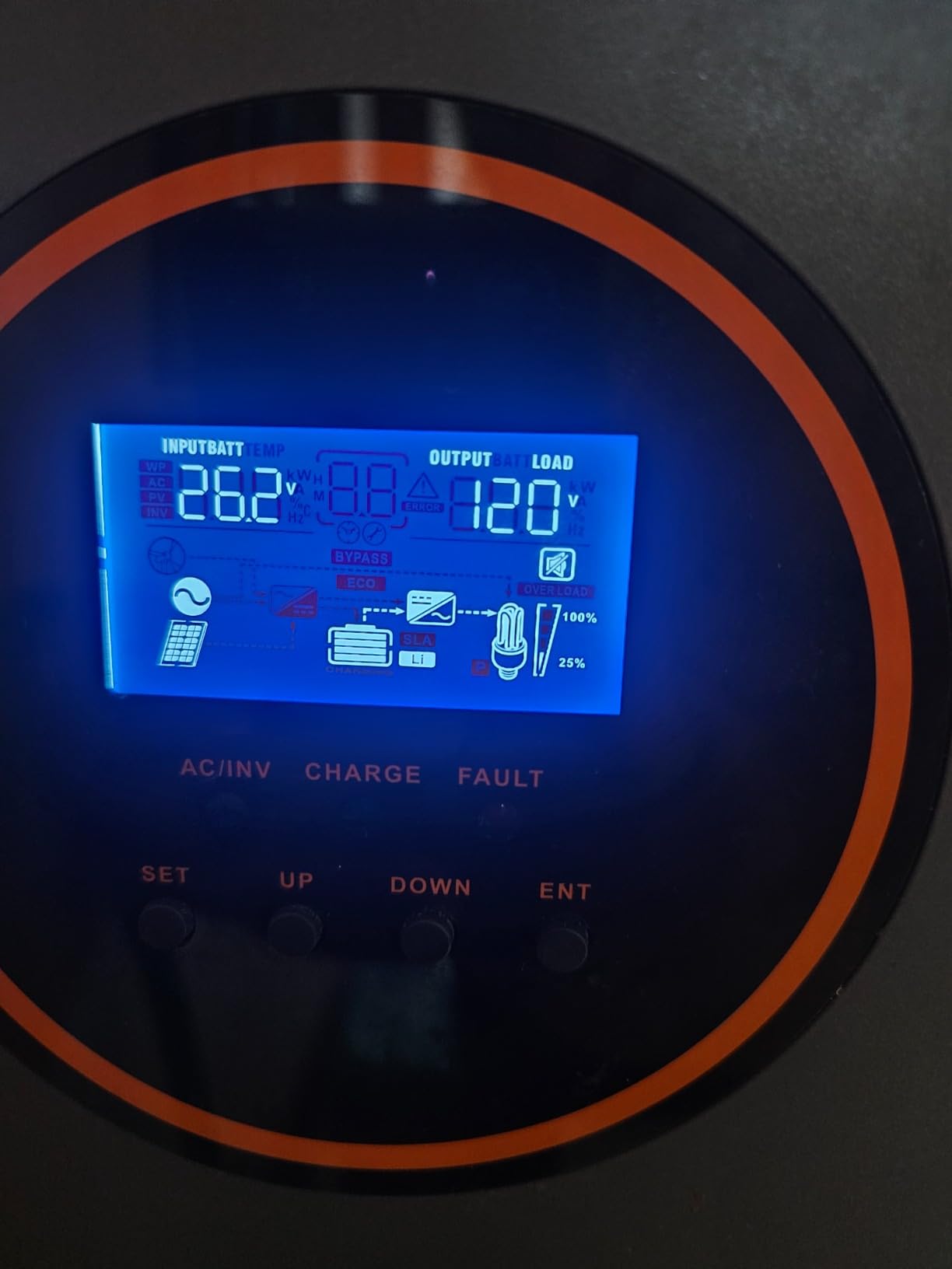 PowMr 5000W Hybrid Solar Inverter 48VDC to 110V/220VAC, 5kW Off-Grid w/Built-in 120A MPPT Charge Controller, Pure Sine Wave Inverter for 48V Lead-Acid and Lithium Battery, Peak Power:15000W customer photo 2