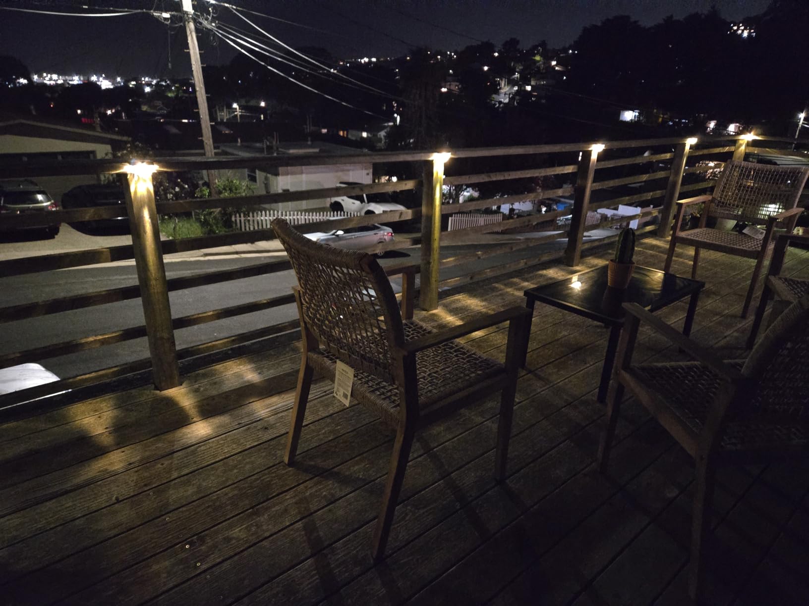12 Pack Solar Deck Lights Outdoor, Solar Step Lights Waterproof for Outside, Yard, Patio, Garden, Pool, Railing, Stairs, Fence (Warm White) customer photo 1