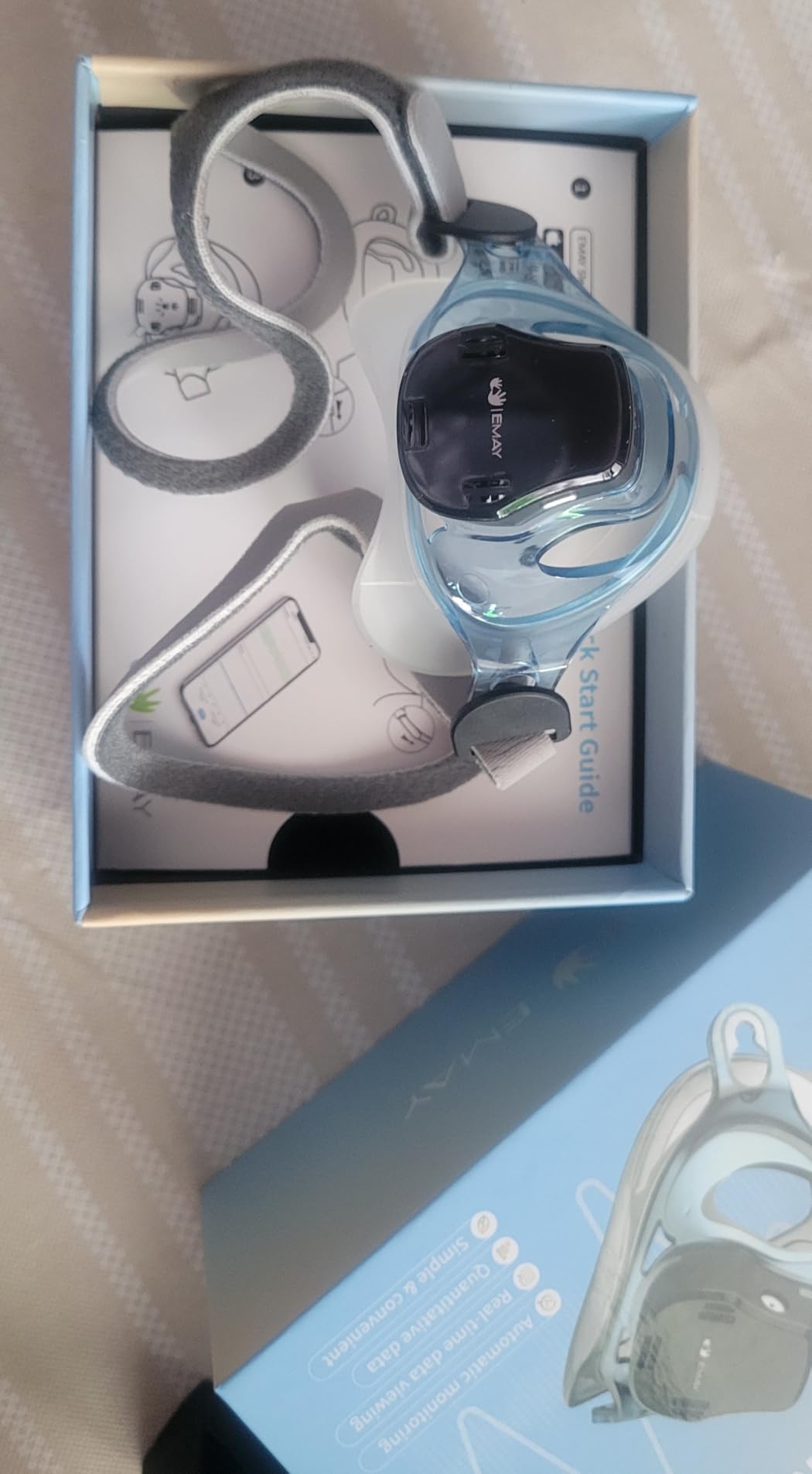 EMAY Sleep Breathing Monitor for Airflow Tracking | Record Breathing Continuously On the App | Monitor Sleep Quality and Respiratory Events | Generate Professional Sleep Report with Data Analysis customer photo 2