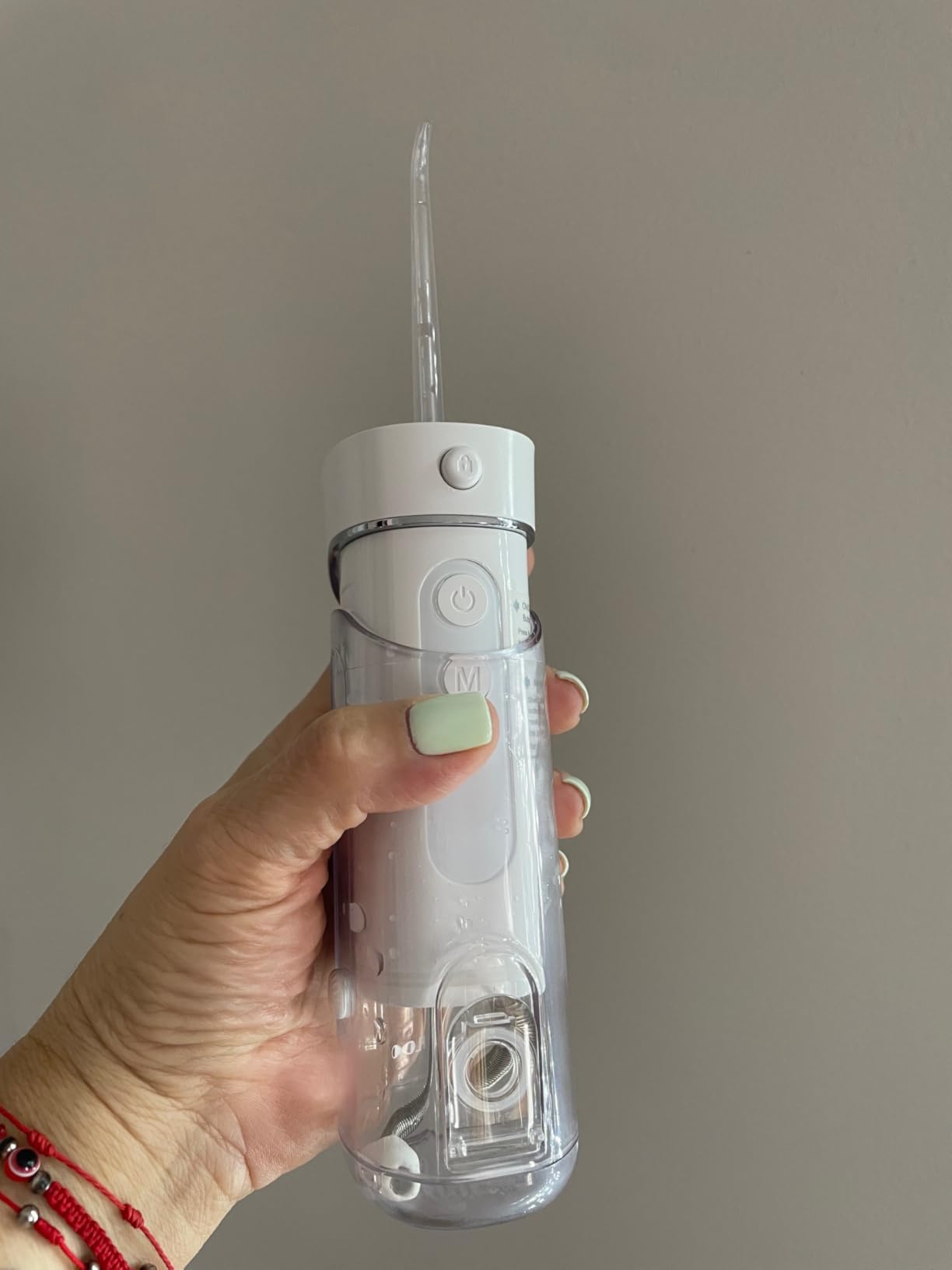 Water Flosser Travel Mini Cordless Portable: 5 Modes Water Dental Floss with Telescopic Water Tank, 4 Tips, IPX7 Waterproof Oral Irrigator for Teeth Cleaning, Orthodontic, Braces Dental Care customer photo 1