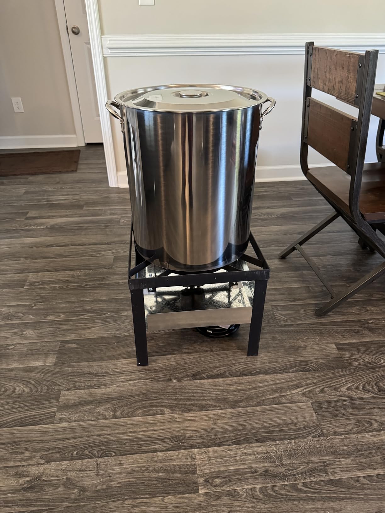 Stainless Steel Turkey Fryer Kit, 30QT Deep Pot & 10QT Fish Fryer, Waterproof Cover & 12-inch Skimmer, 55,000 BTUS Propane Burner Stove, Outdoor Deep Fryer, Crawfish Boiler with Basket customer photo 1