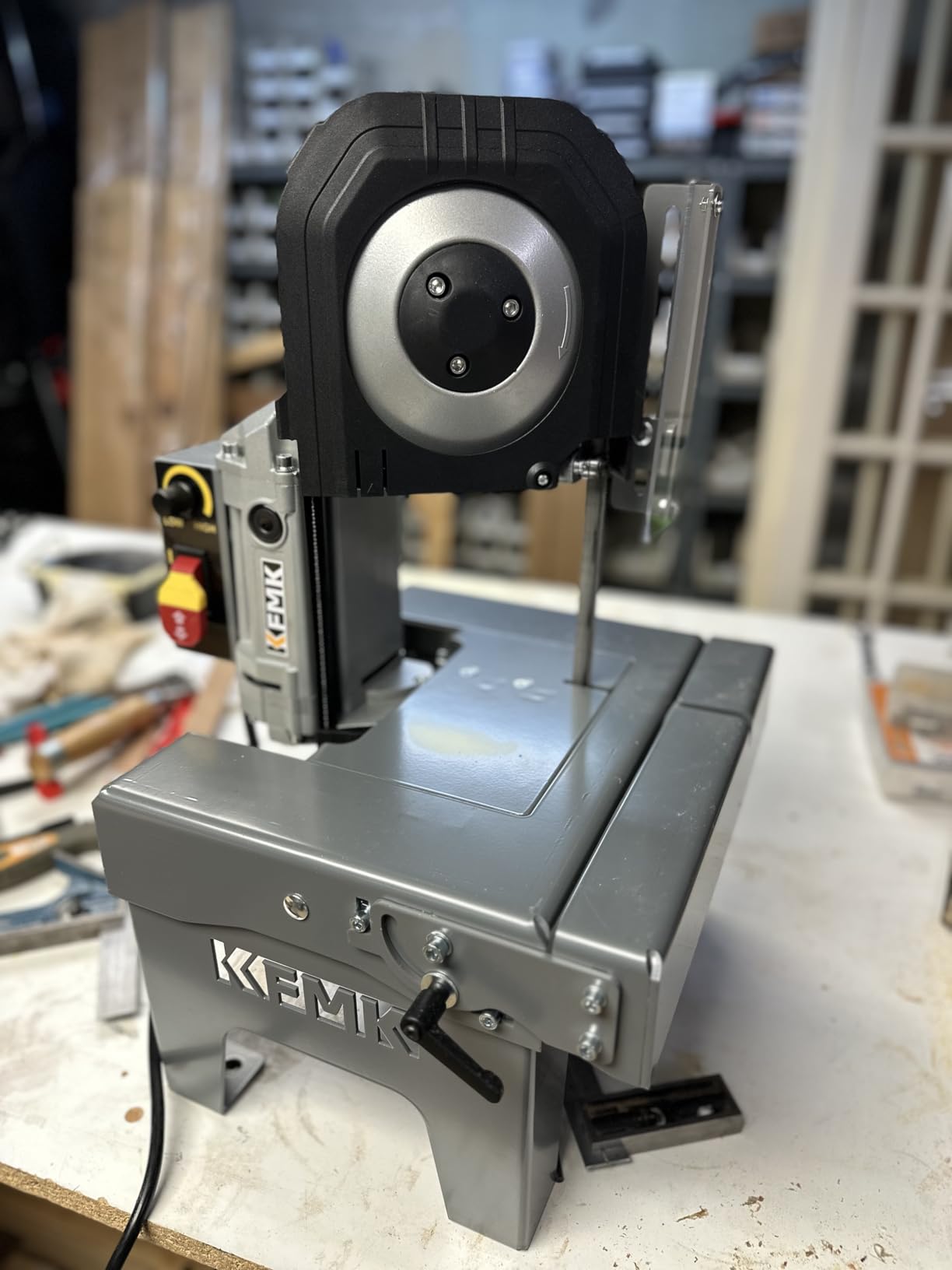 10A Variable Speed Metal Band Saw with Large Workbench, 5