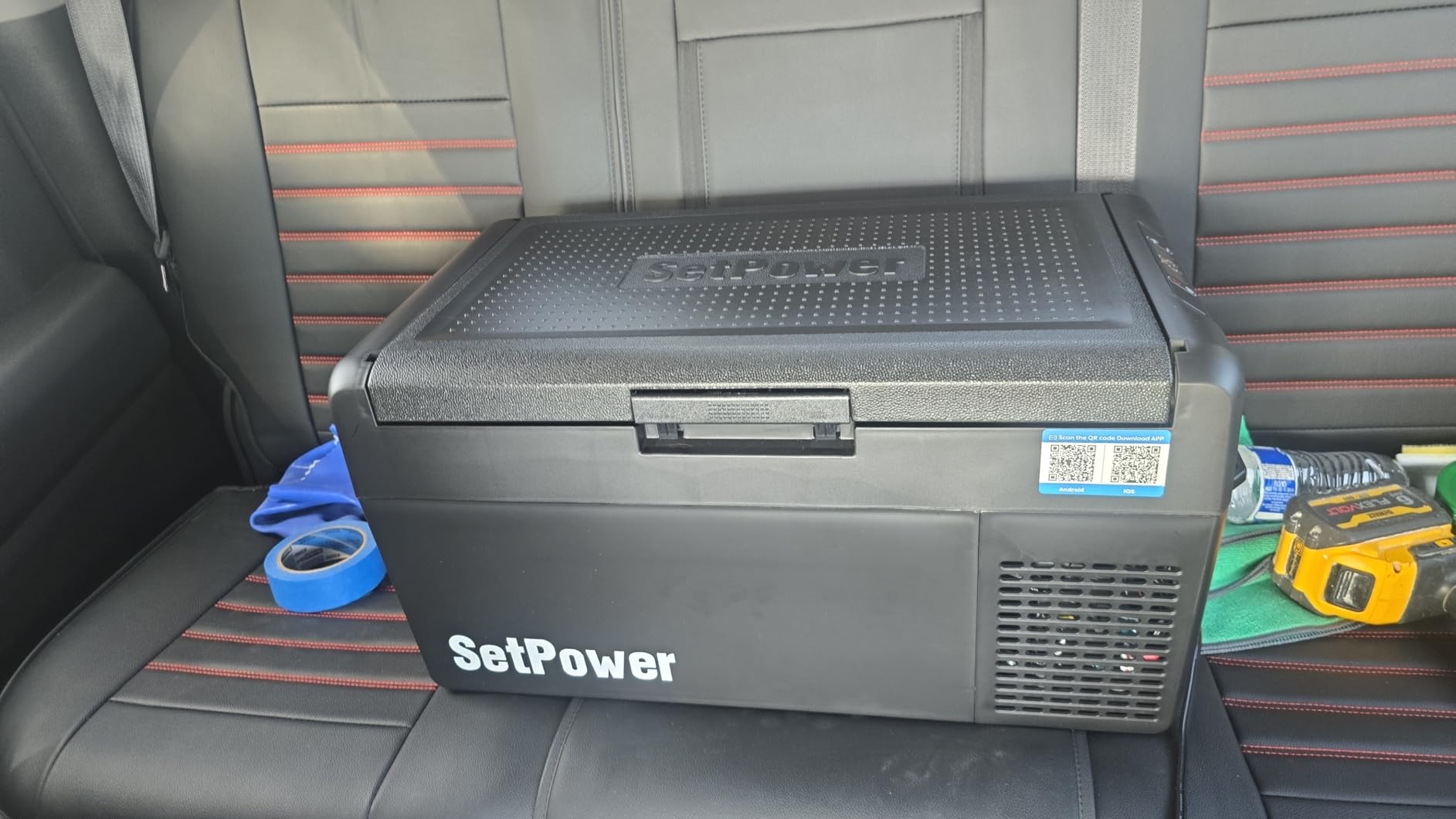 Setpower 12V Refrigerator 21 Quart Portable Freezer 50 Hours Keep Cool,Electric Cooler for Vehicles Car Refrigerator for Car Camping Truck Van RV SUV Road Trip Travel (3-year warranty) customer photo 1