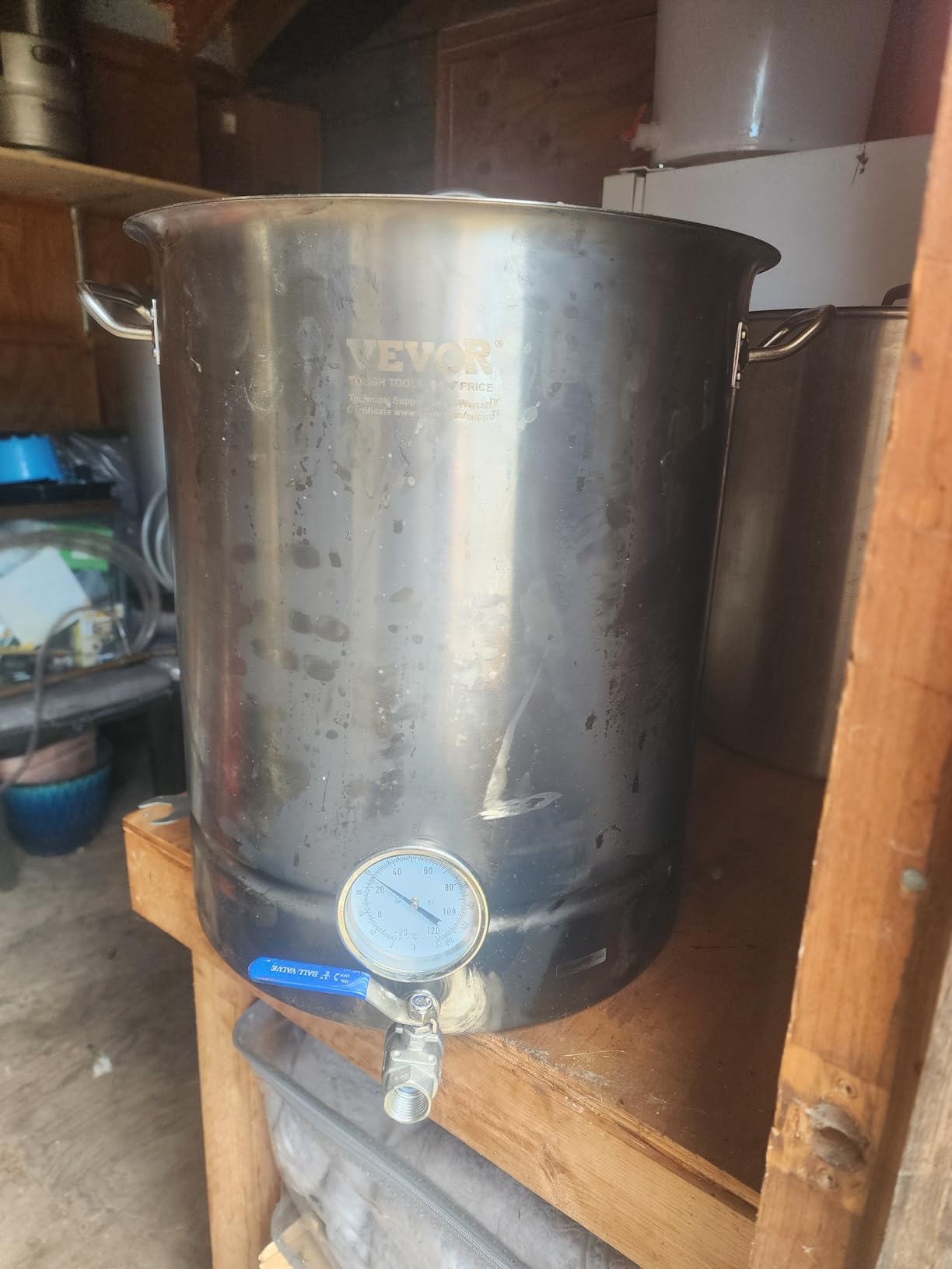 VEVOR Brew Kettle 5 Gal, Brewing Pot Stainless Steel, Brew Kettle Pot for Beer Brewing with Filter&Filter Tray, Tri Ply Bottom customer photo 2