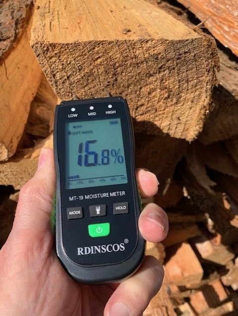 Rechargeable Moisture Meter for Wood, Walls & Hardwood - Accurate Pin-Type Digital Tester with Large Color Display, Automatic Alarm, Calibration & HOLD Function for DIY & Construction Projects customer photo 1